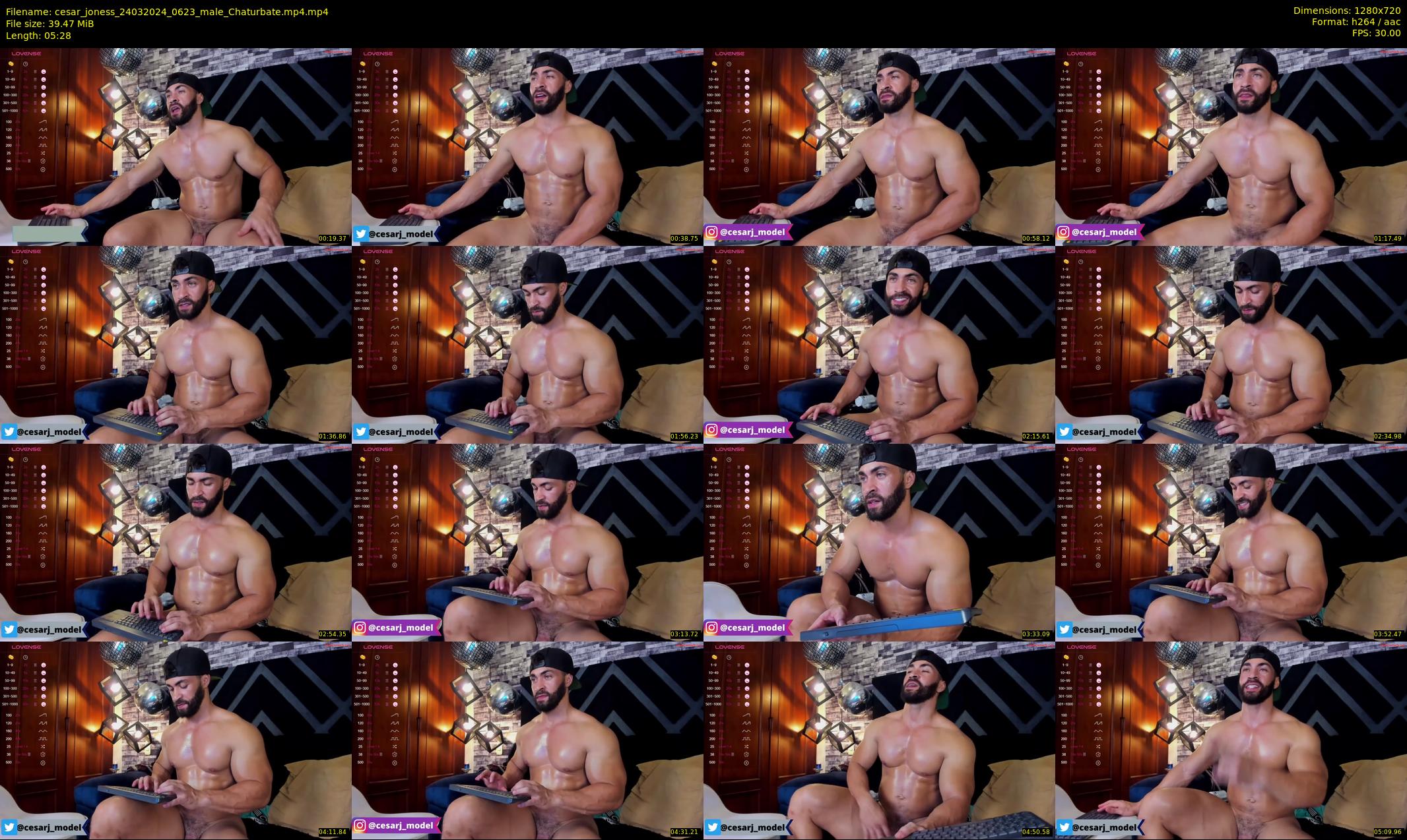 cesar_joness — 6 minute Chaturbate male cam show recording, 720p, Mar 24, 2024