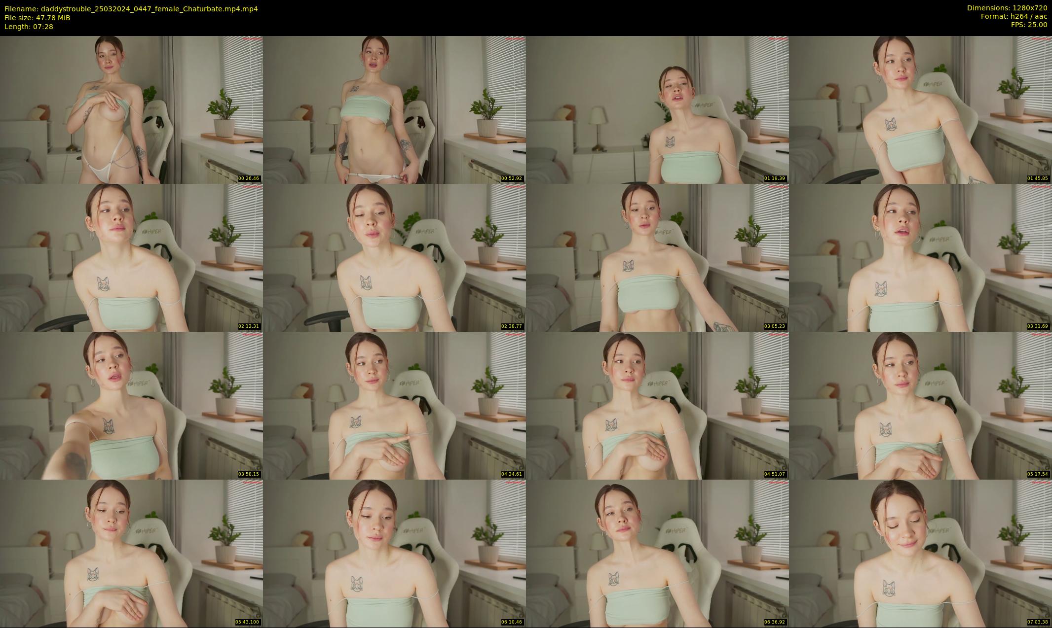 daddystrouble — 8 minute Chaturbate female cam show recording, 720p, Mar 25, 2024