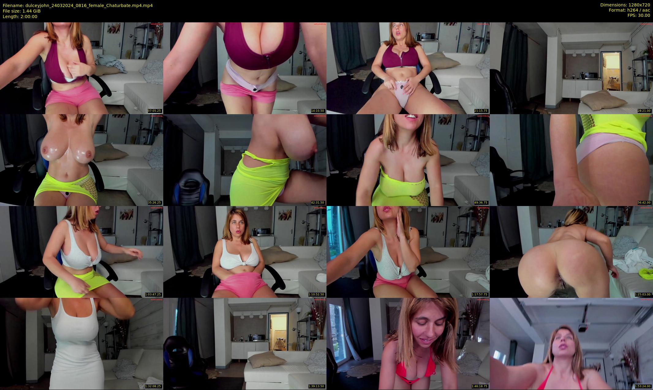 dulceyjohn — 120 minute Chaturbate female cam show recording, 720p, Mar 24, 2024