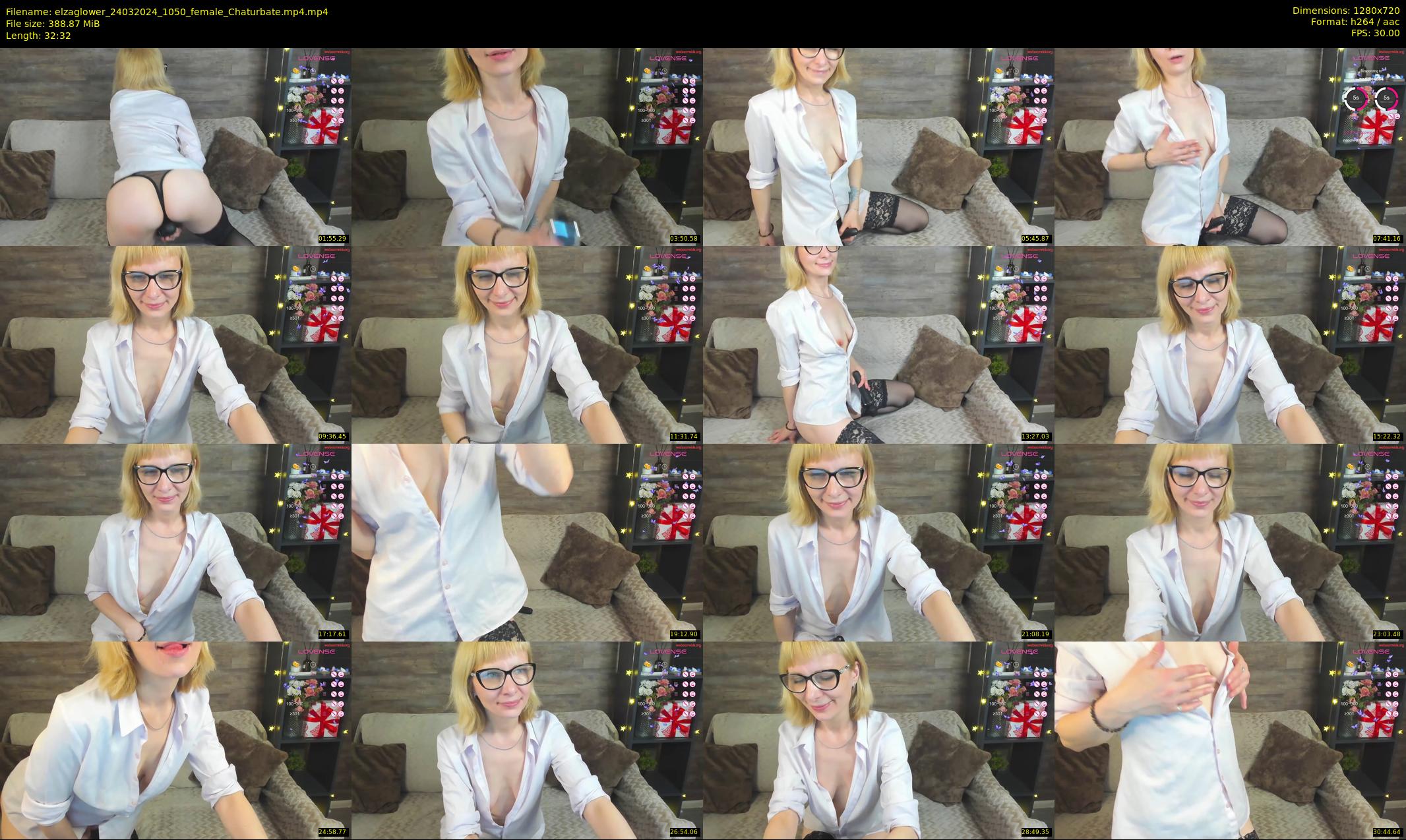 elzaglower — 33 minute Chaturbate female cam show recording, 720p, Mar 24, 2024