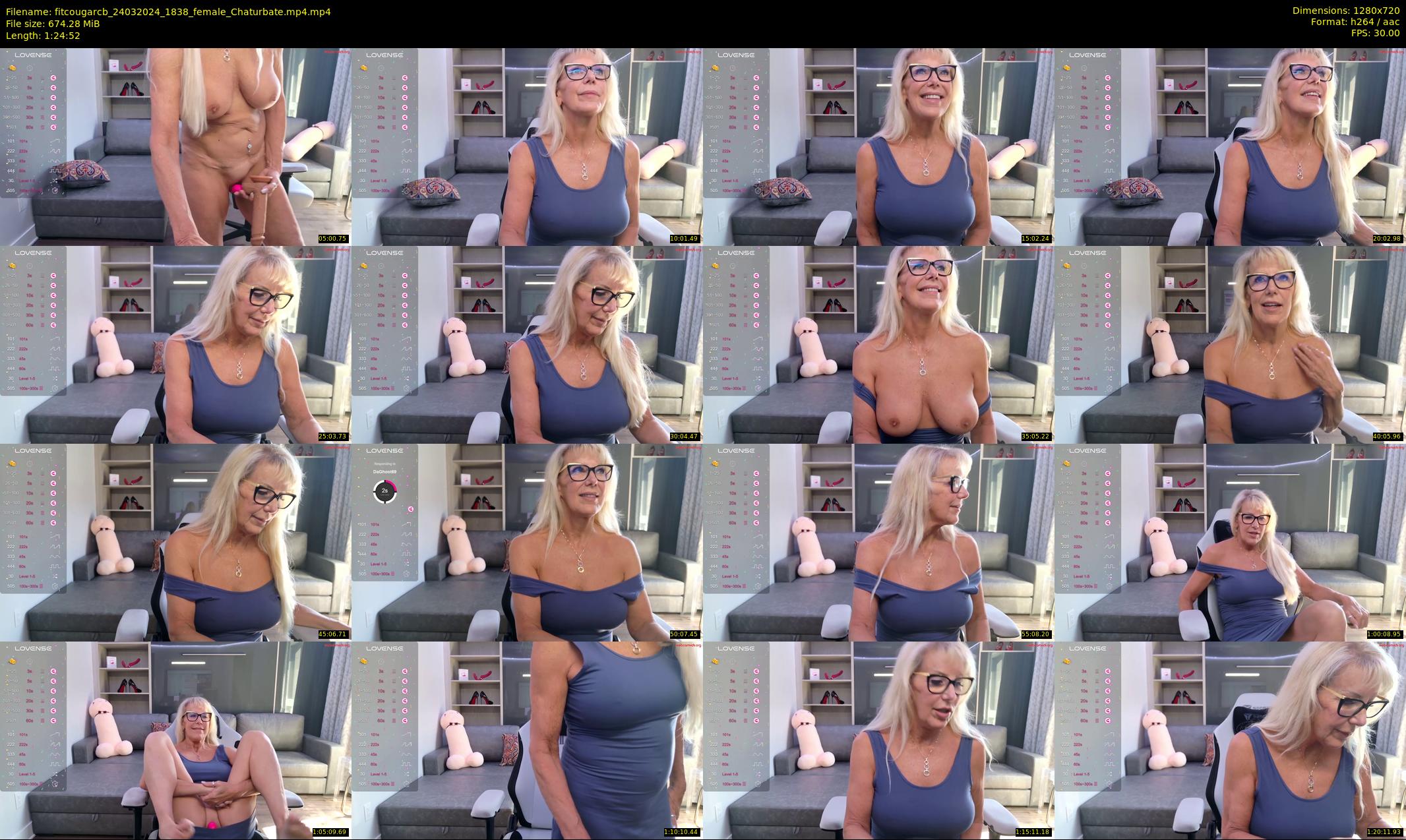 fitcougarcb — 85 minute Chaturbate female cam show recording, 720p, Mar 24, 2024