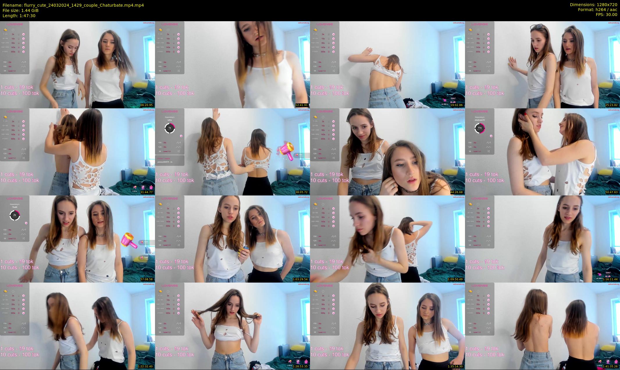 flurry_cute — 108 minute Chaturbate couple cam show recording, 720p, Mar 24, 2024