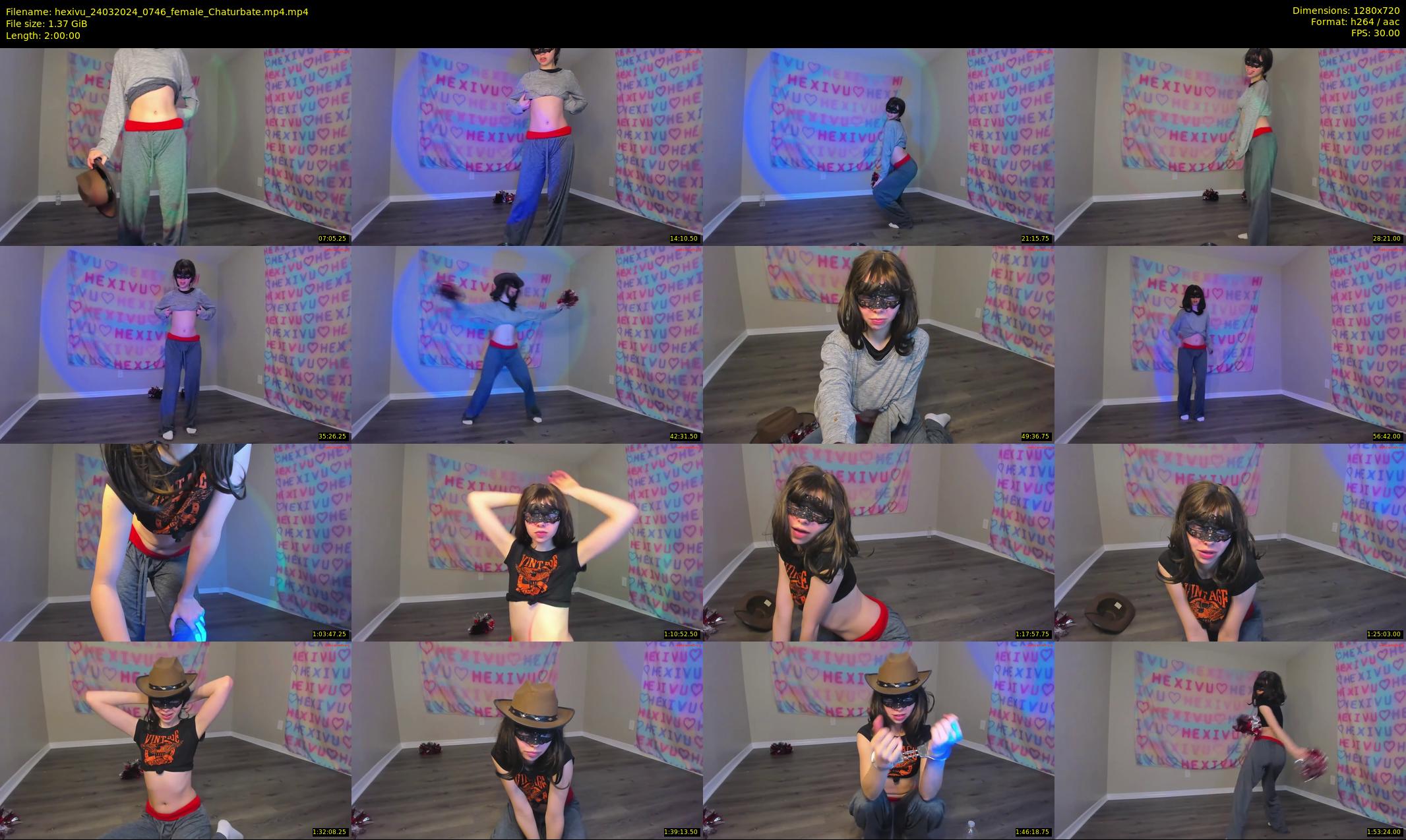 hexivu — 120 minute Chaturbate female cam show recording, 720p, Mar 24, 2024