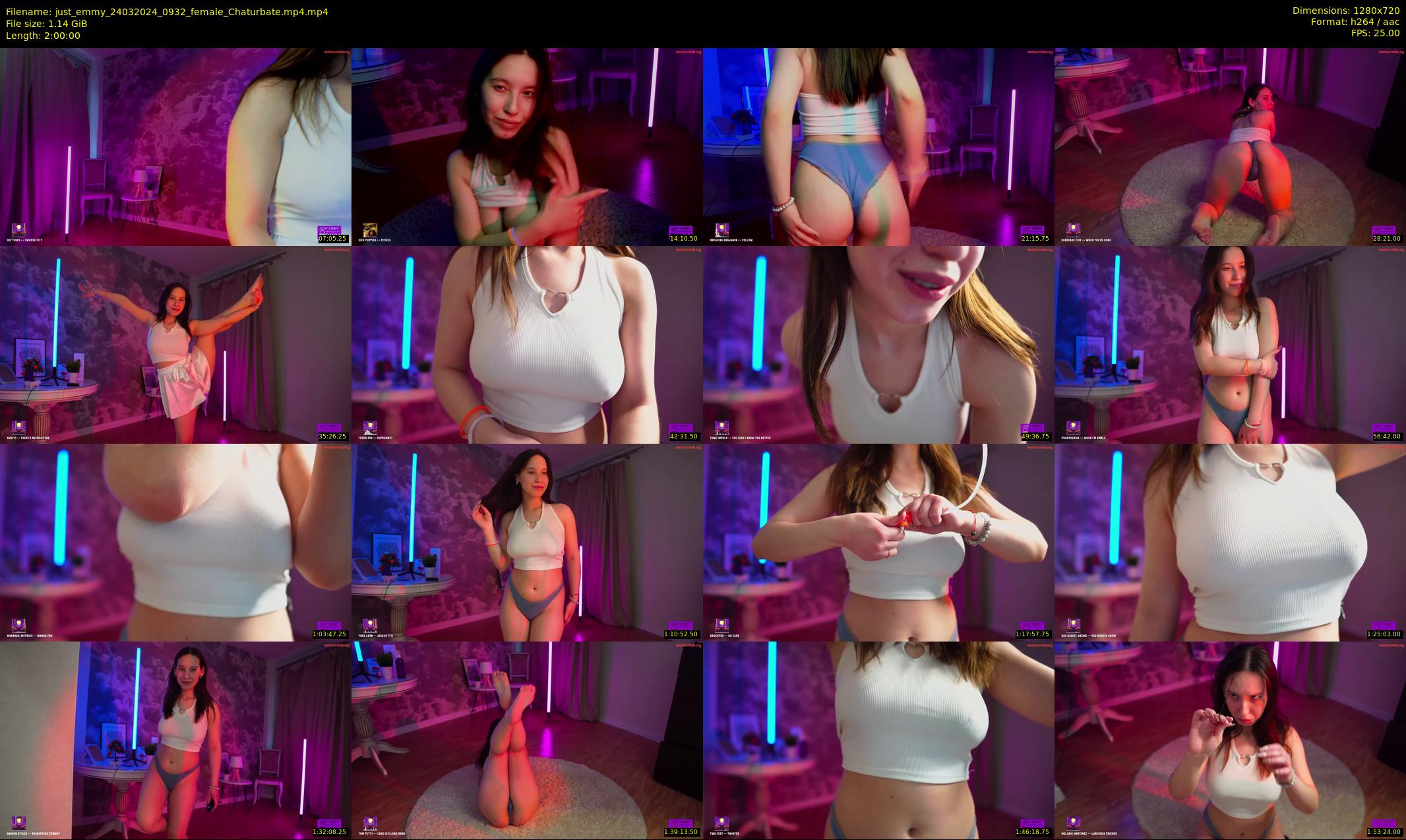 just_emmy — 120 minute Chaturbate female cam show recording, 720p, Mar 24, 2024