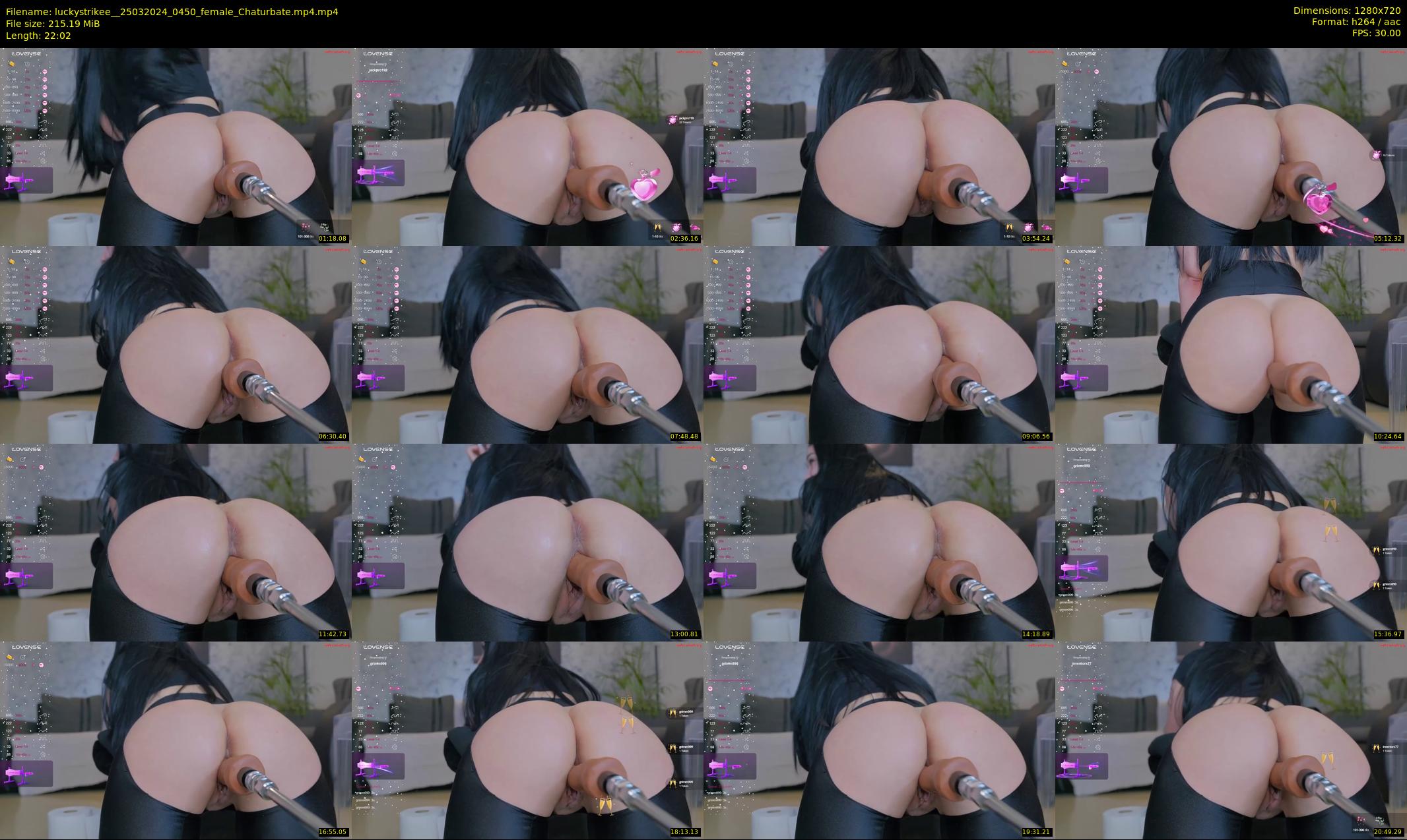 luckystrikee_ — 23 minute Chaturbate female cam show recording, 720p, Mar 25, 2024