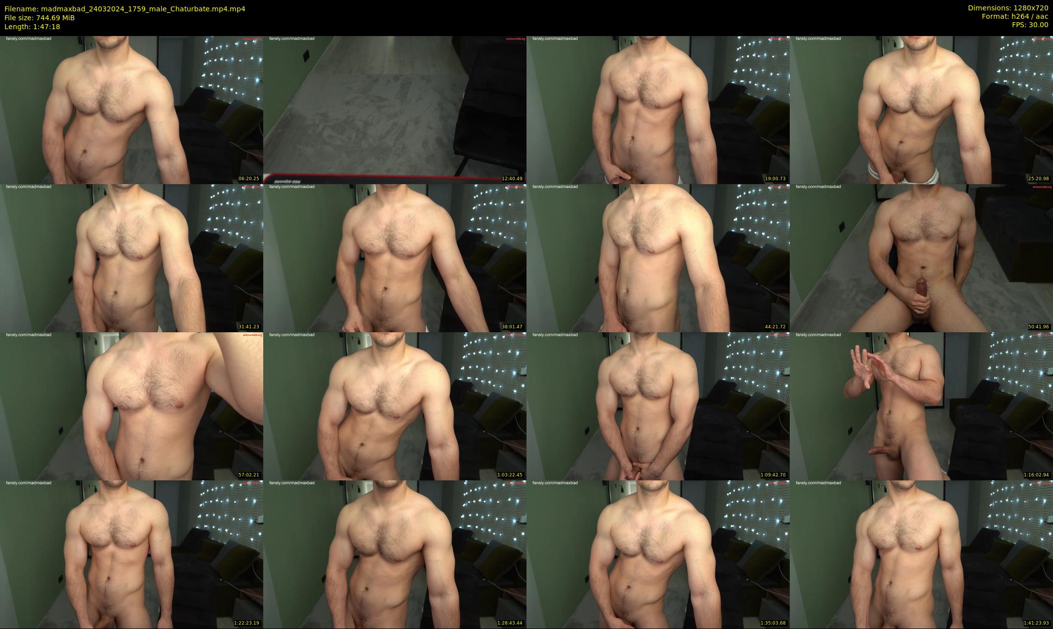 madmaxbad — 108 minute Chaturbate male cam show recording, 720p, Mar 24, 2024