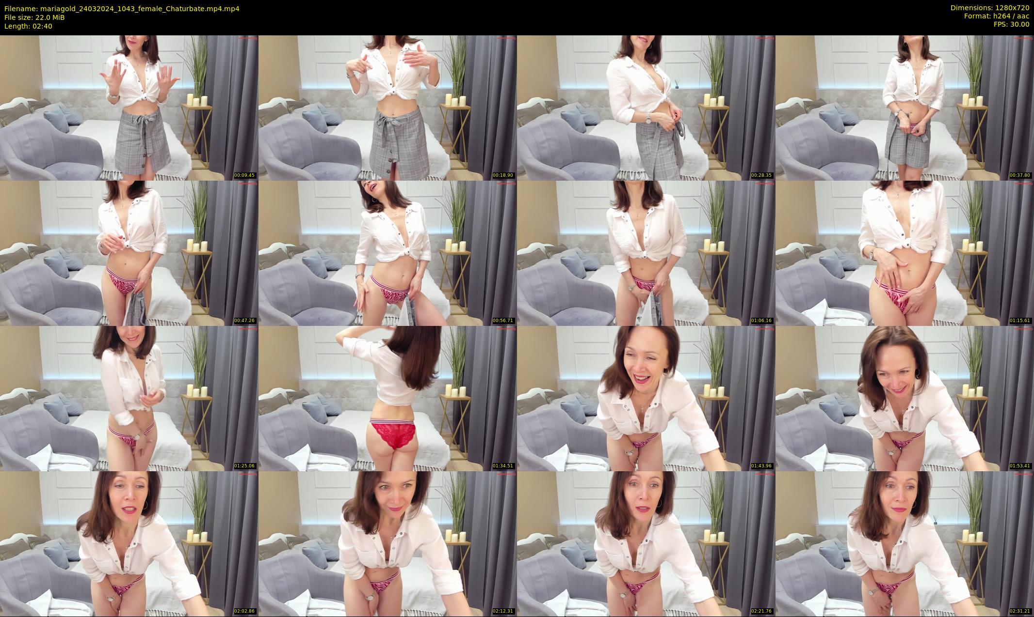 mariagold — 3 minute Chaturbate female cam show recording, 720p, Mar 24, 2024