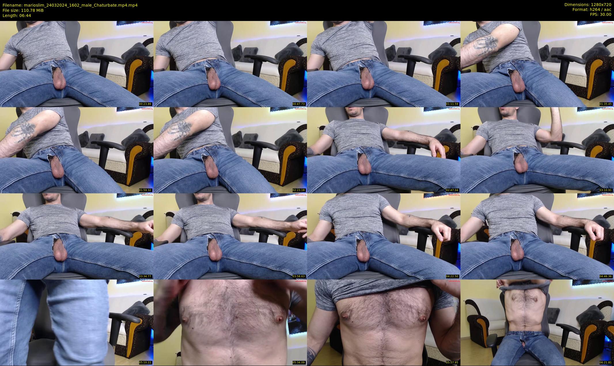 marioslim — 7 minute Chaturbate male cam show recording, 720p, Mar 24, 2024