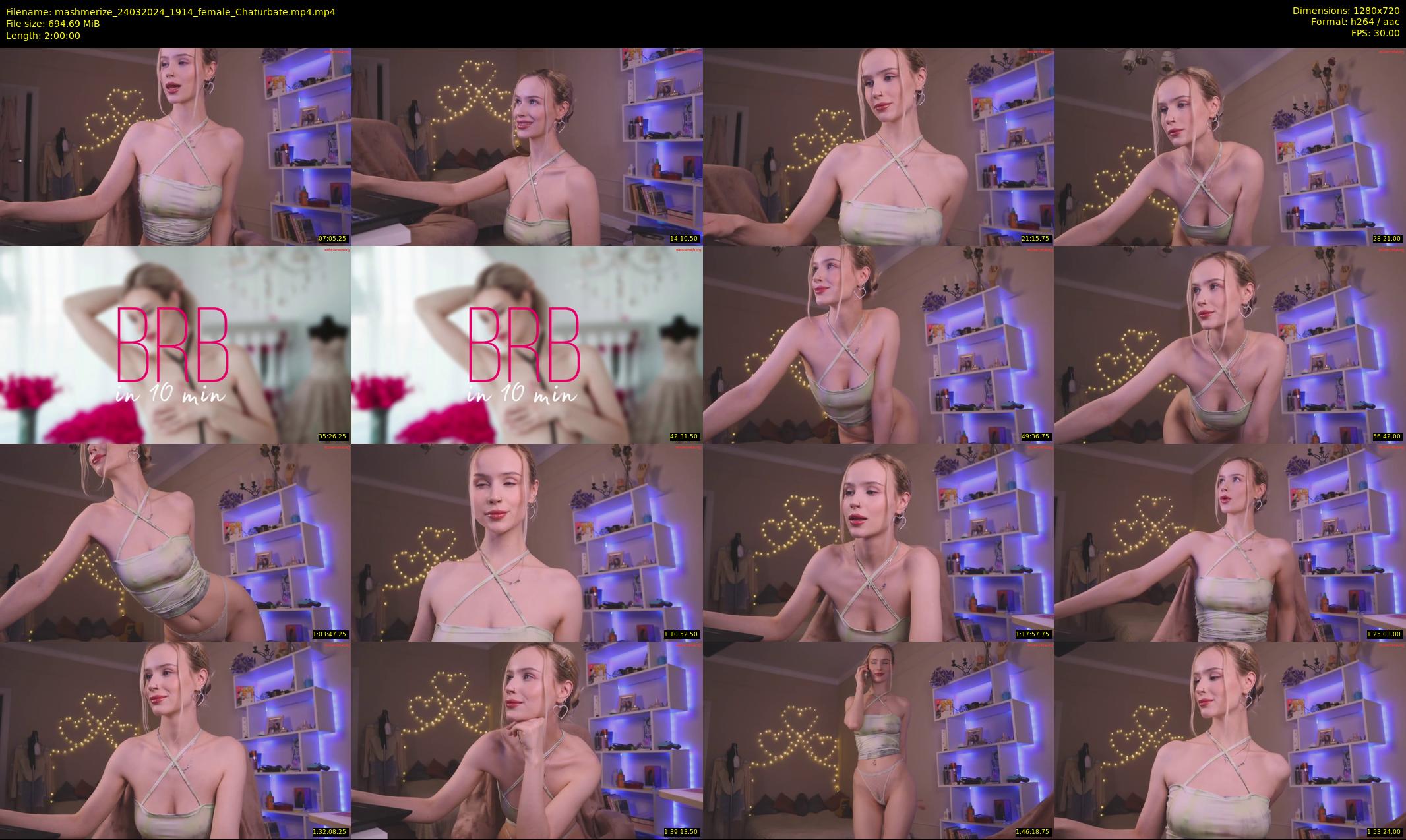 mashmerize — 120 minute Chaturbate female cam show recording, 720p, Mar 24, 2024