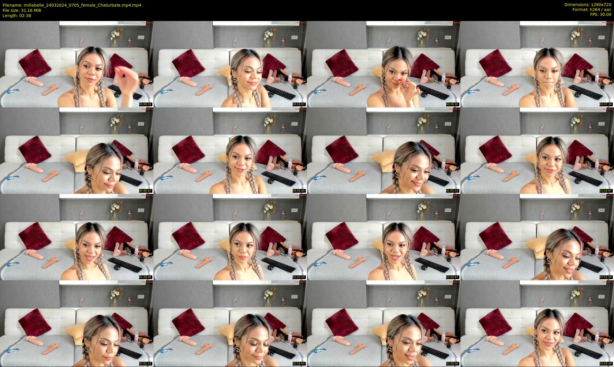 millabelle — 3 minute Chaturbate female cam show recording, 720p, Mar 24, 2024