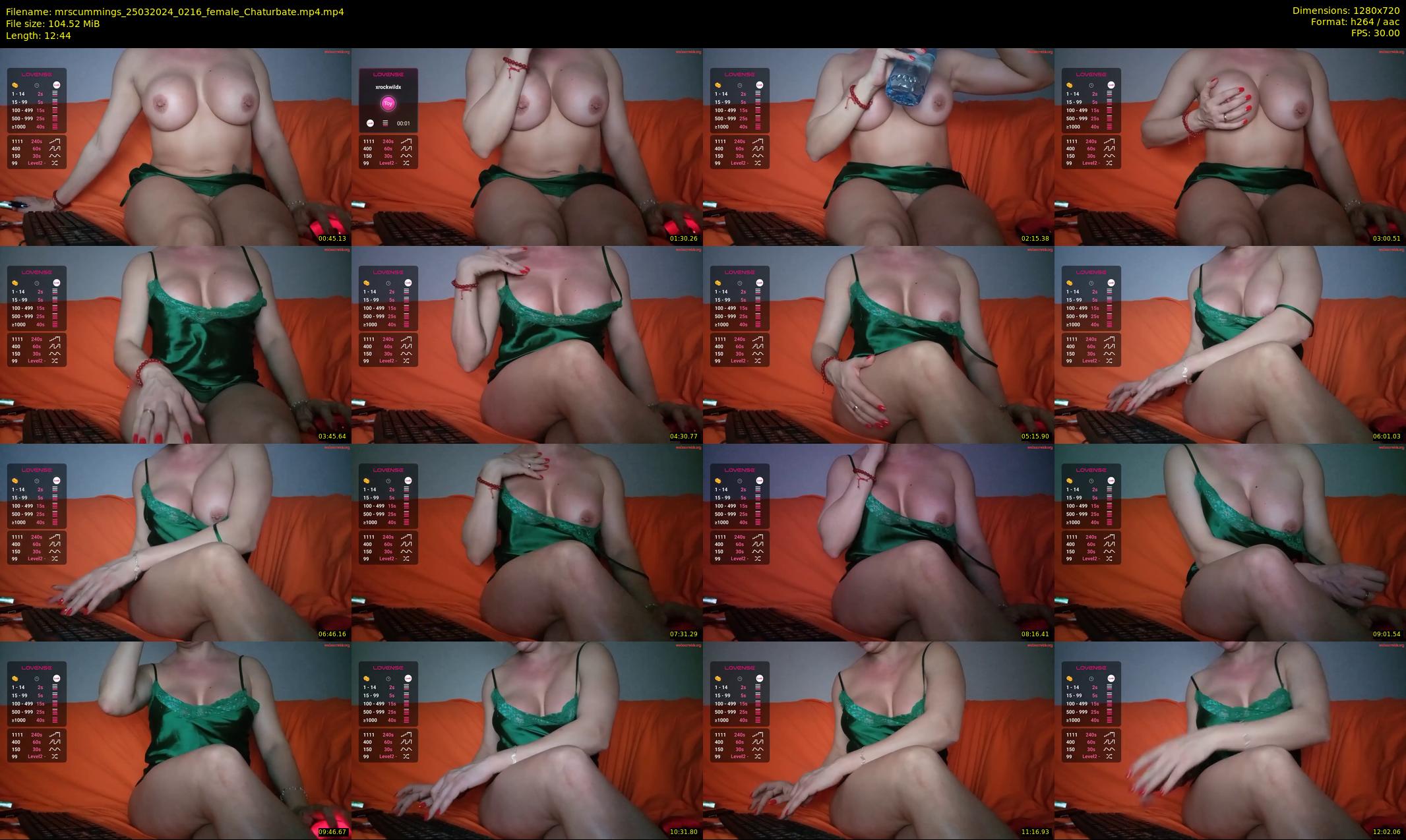mrscummings — 13 minute Chaturbate female cam show recording, 720p, Mar 25, 2024
