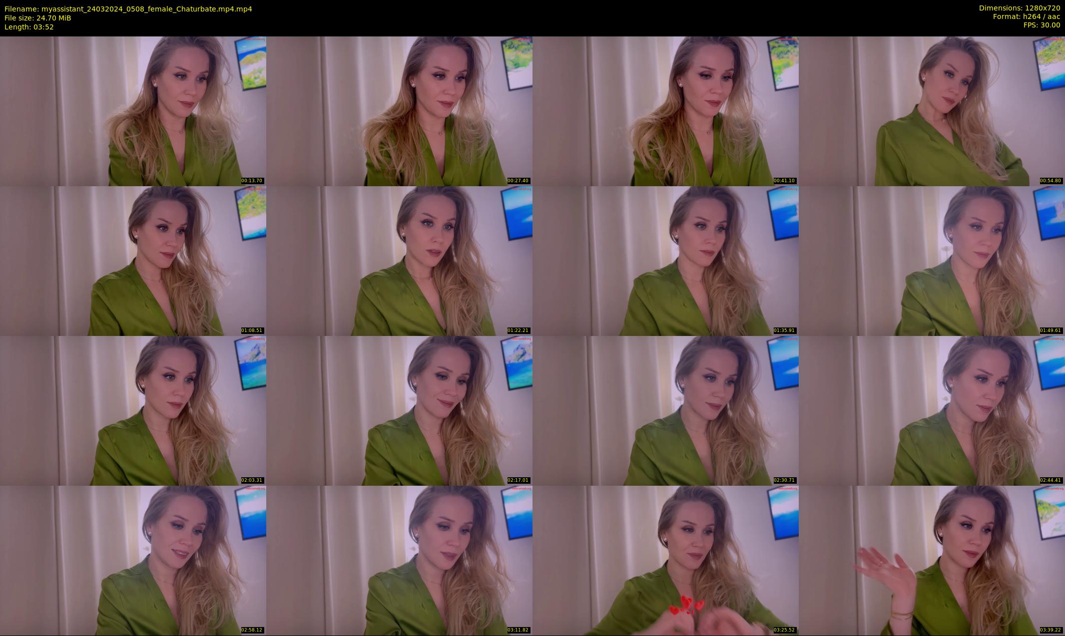 myassistant — 4 minute Chaturbate female cam show recording, 720p, Mar 24, 2024