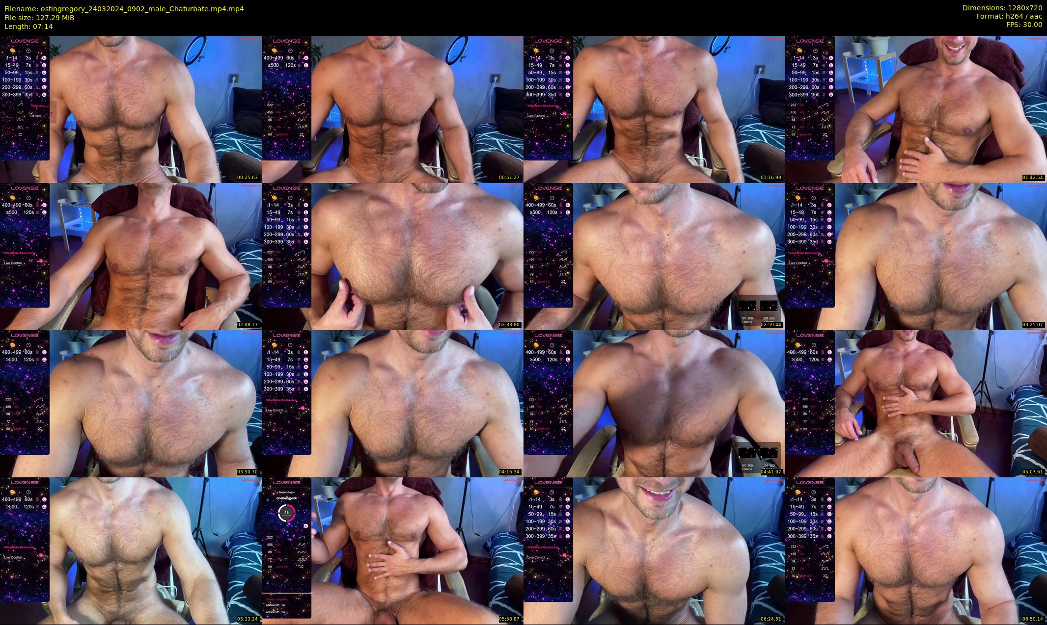 ostingregory — 8 minute Chaturbate male cam show recording, 720p, Mar 24, 2024