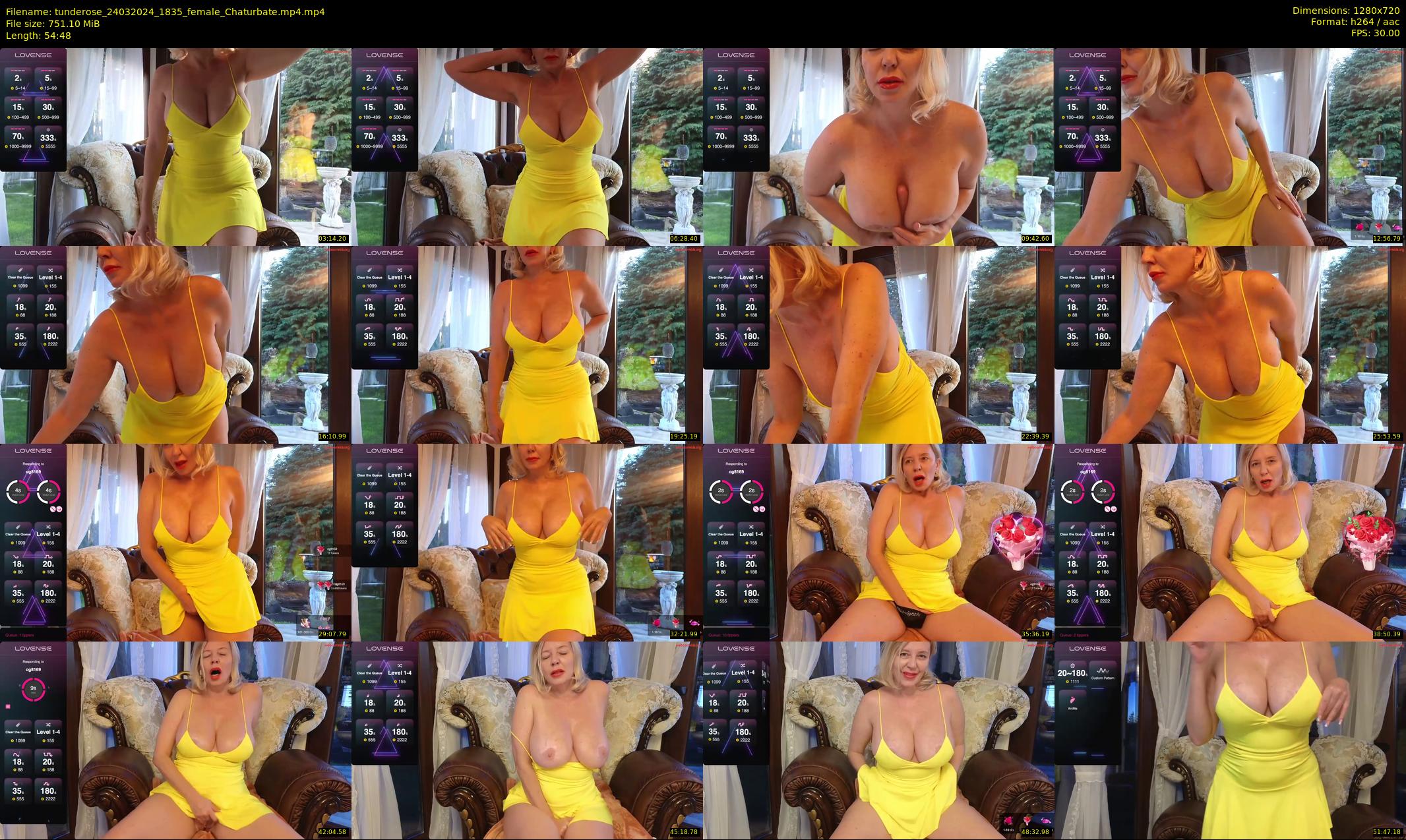 tunderose — 55 minute Chaturbate female cam show recording, 720p, Mar 24, 2024