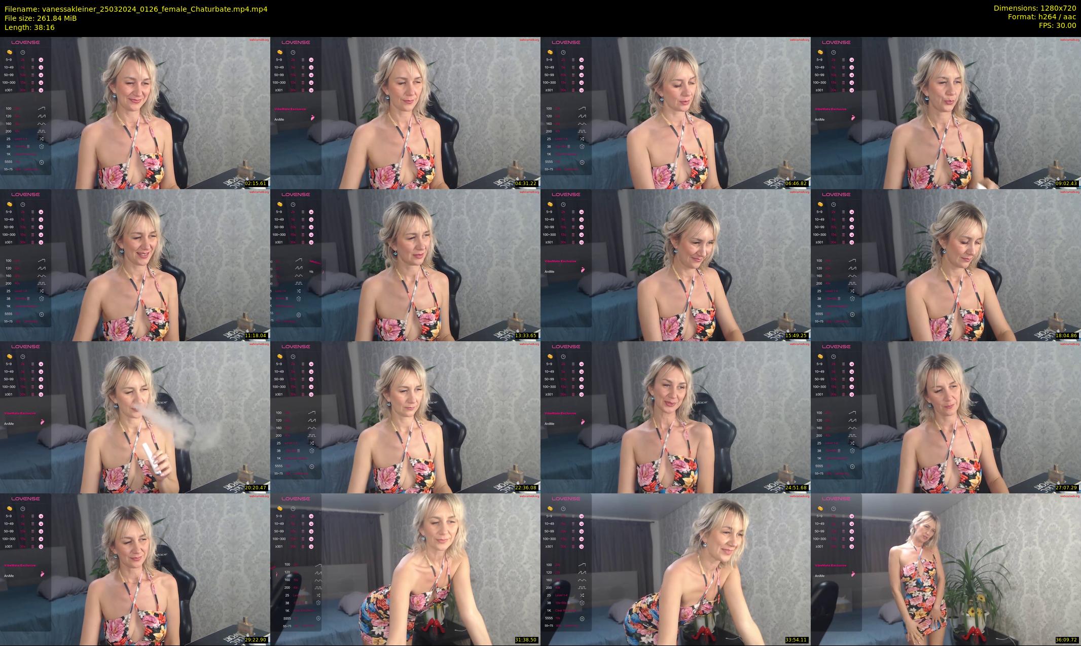 vanessakleiner — 39 minute Chaturbate female cam show recording, 720p, Mar 25, 2024