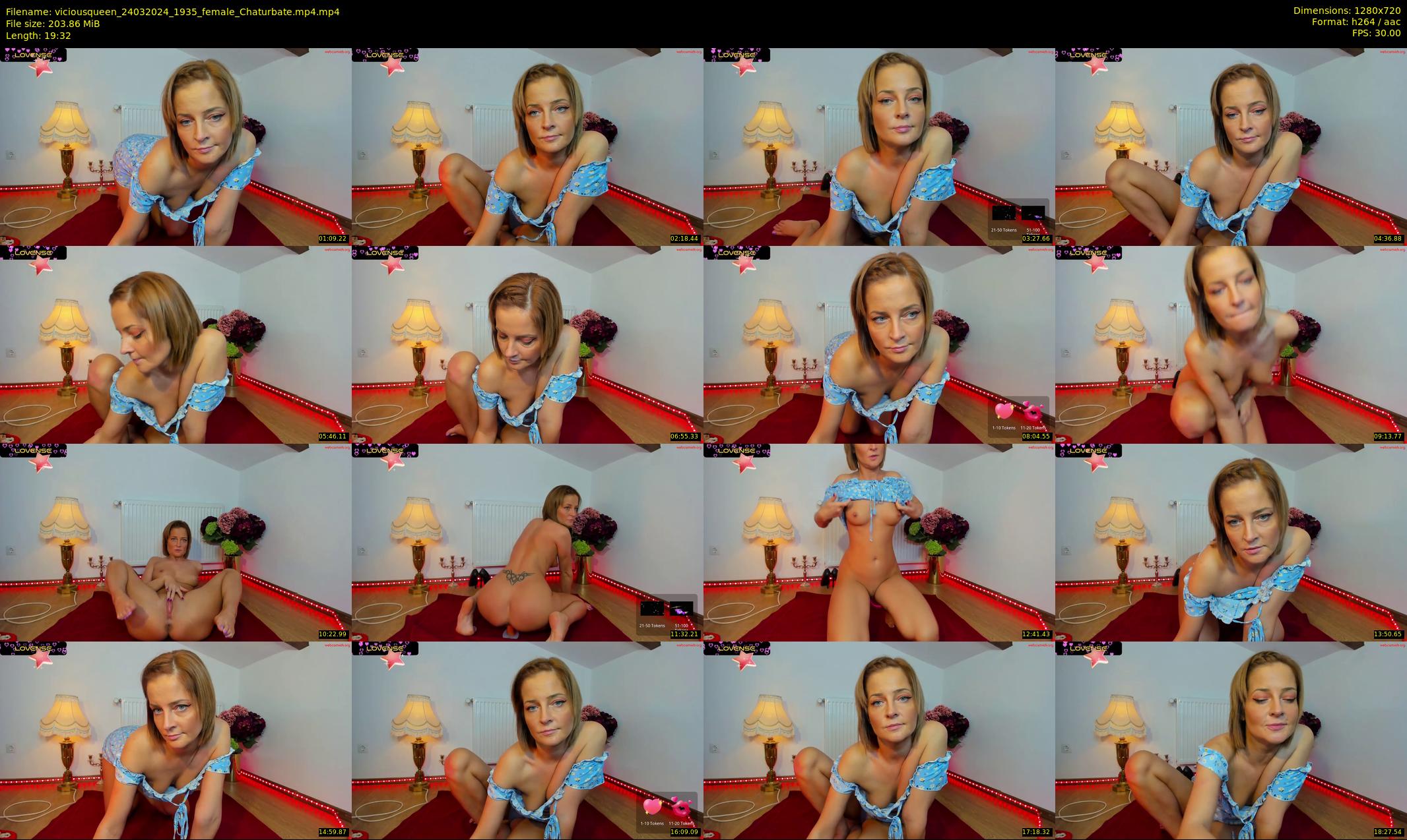 viciousqueen — 20 minute Chaturbate female cam show recording, 720p, Mar 24, 2024