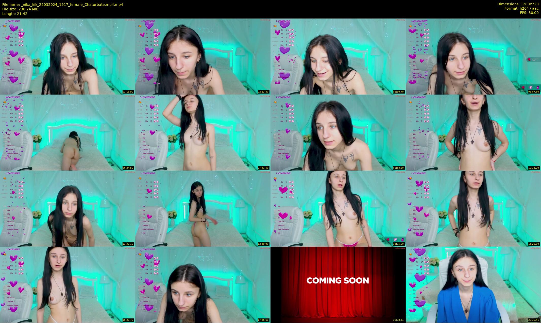 _nika_kik — 22 minute Chaturbate female cam show recording, 720p, Mar 25, 2024