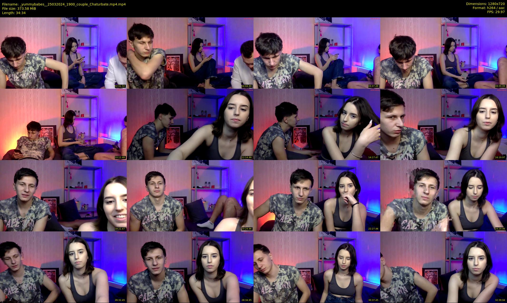 _yummybabes_ — 35 minute Chaturbate couple cam show recording, 720p, Mar 25, 2024