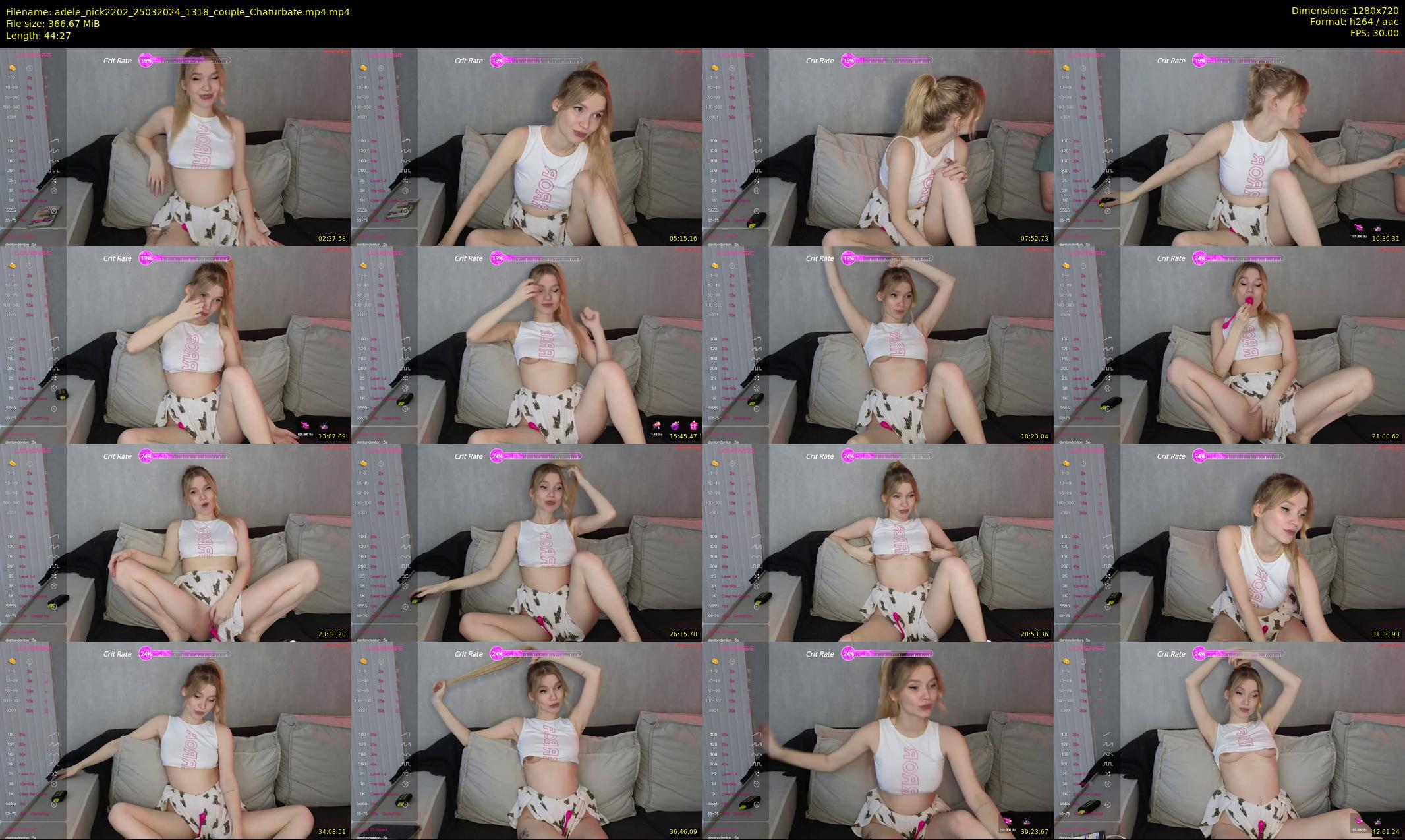 adele_nick2202 — 45 minute Chaturbate couple cam show recording, 720p, Mar 25, 2024