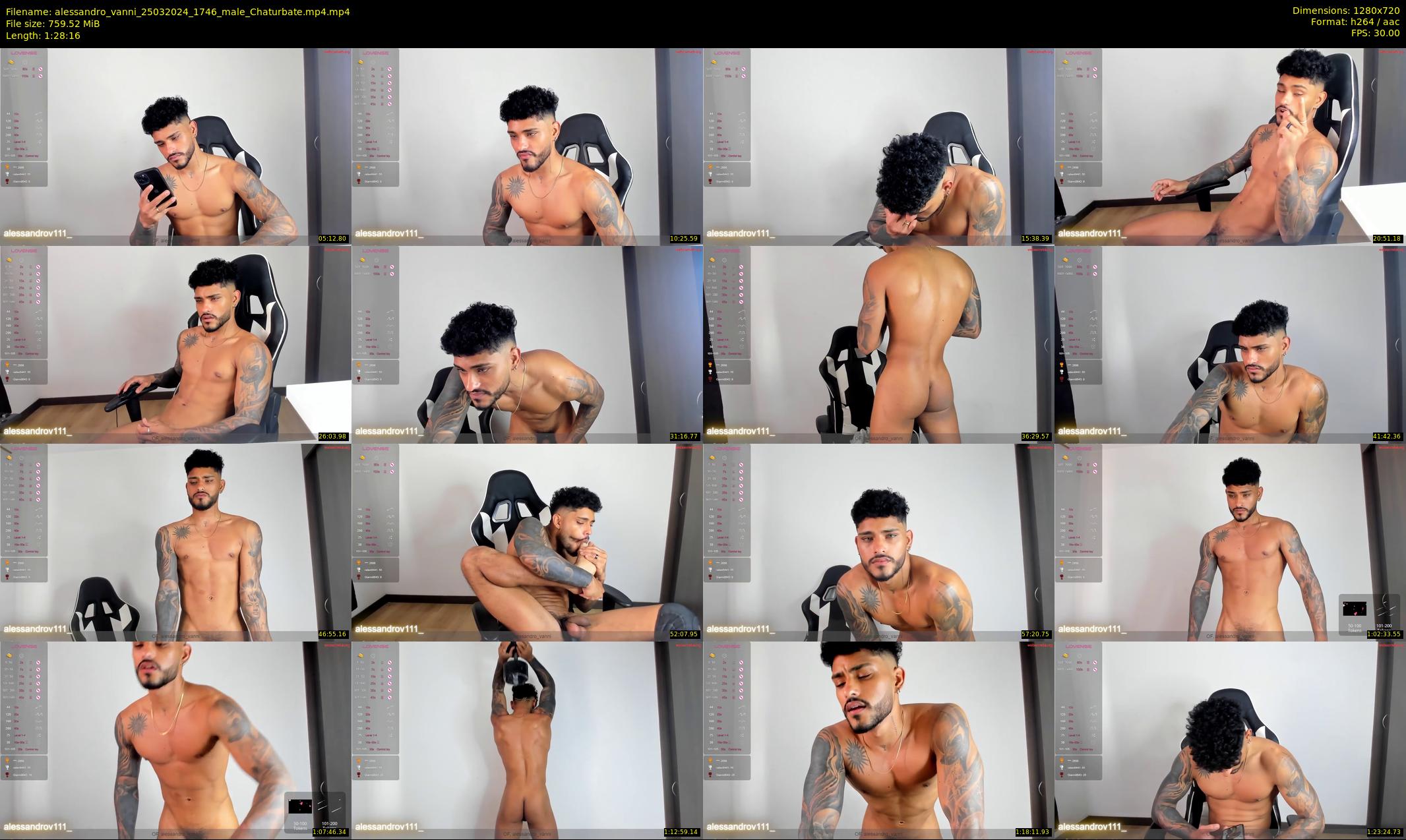 alessandro_vanni — 89 minute Chaturbate male cam show recording, 720p, Mar 25, 2024