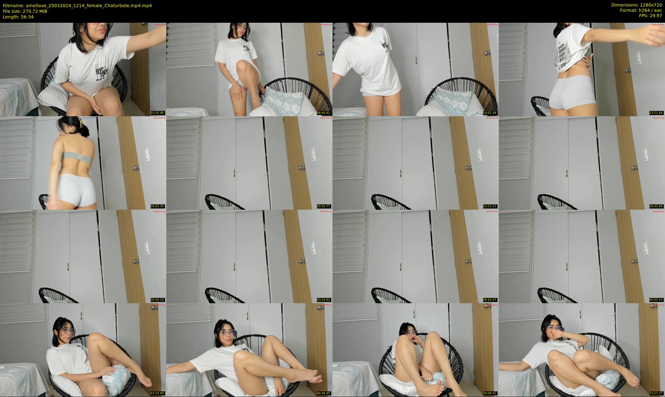 amellove — 57 minute Chaturbate female cam show recording, 720p, Mar 25, 2024