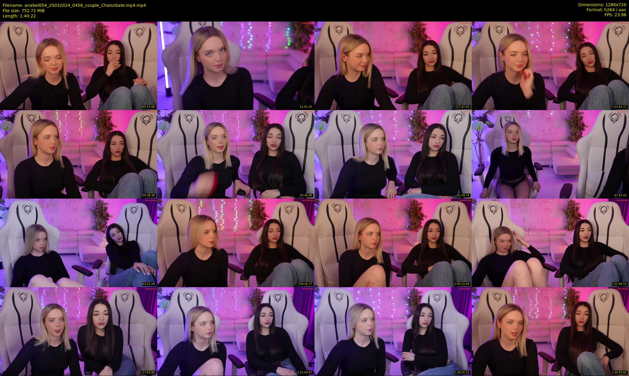 anabel054 — 101 minute Chaturbate female cam show recording, 720p, Mar 25, 2024