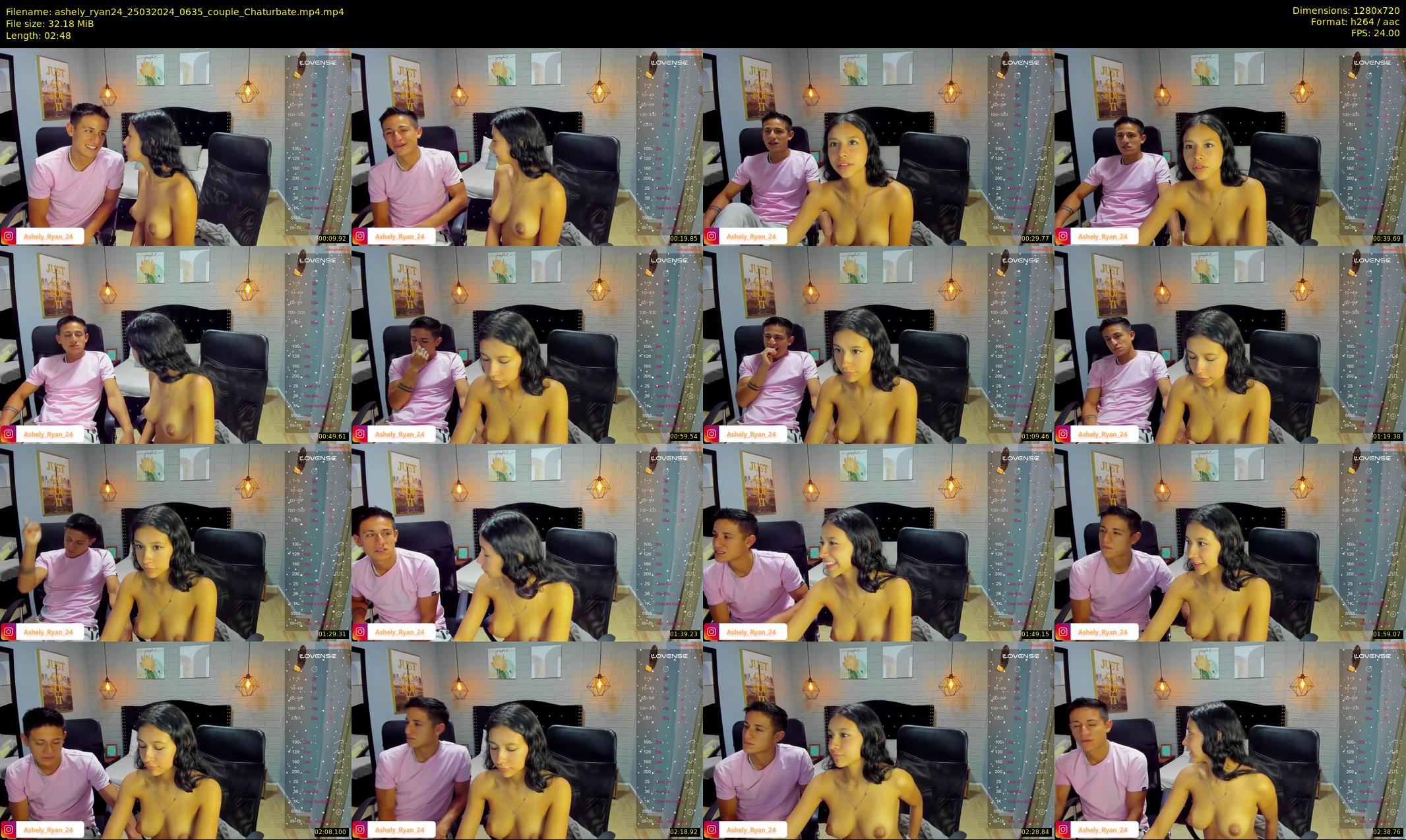 ashely_ryan24 — 3 minute Chaturbate couple cam show recording, 720p, Mar 25, 2024