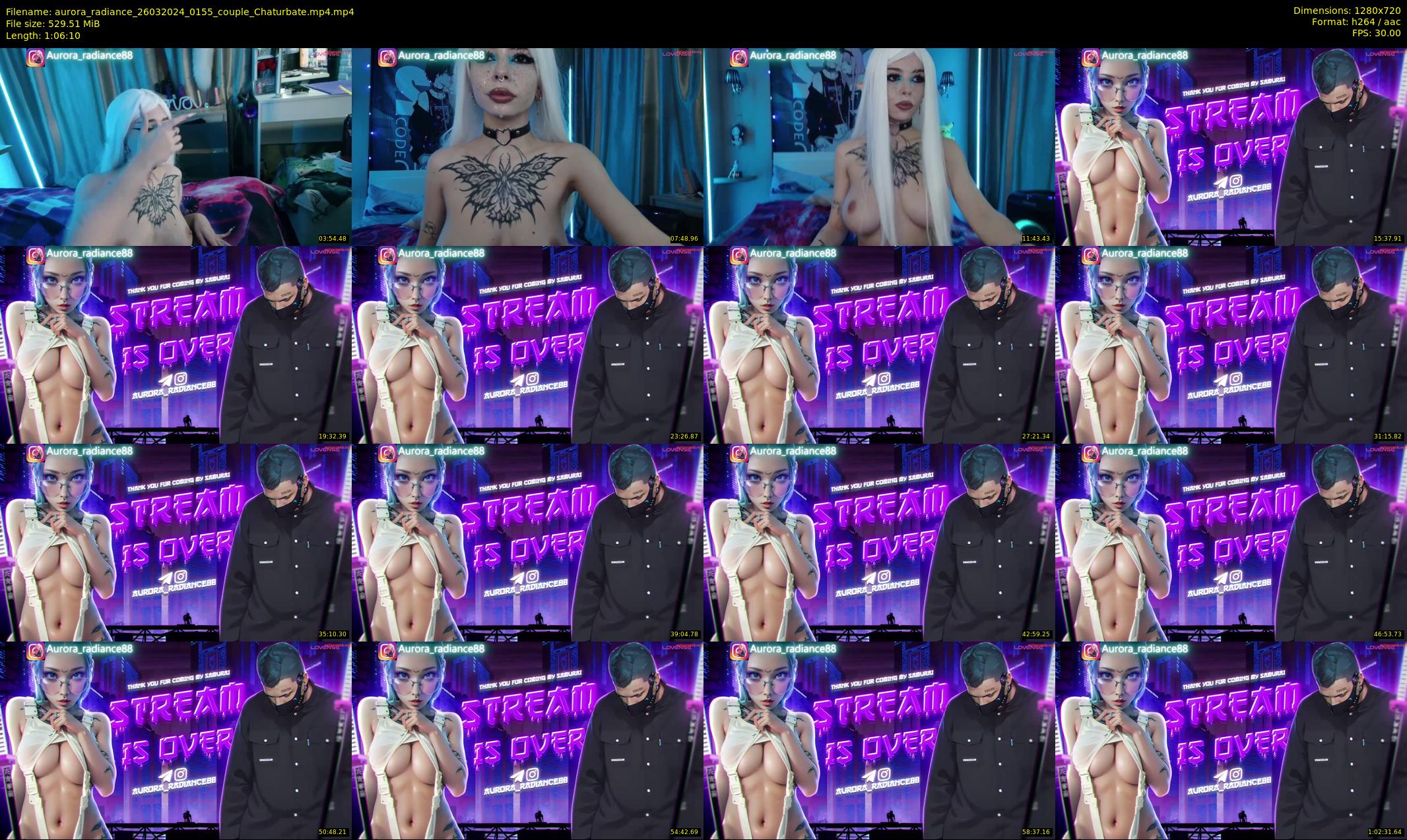 aurora_radiance — 67 minute Chaturbate couple cam show recording, 720p, Mar 26, 2024