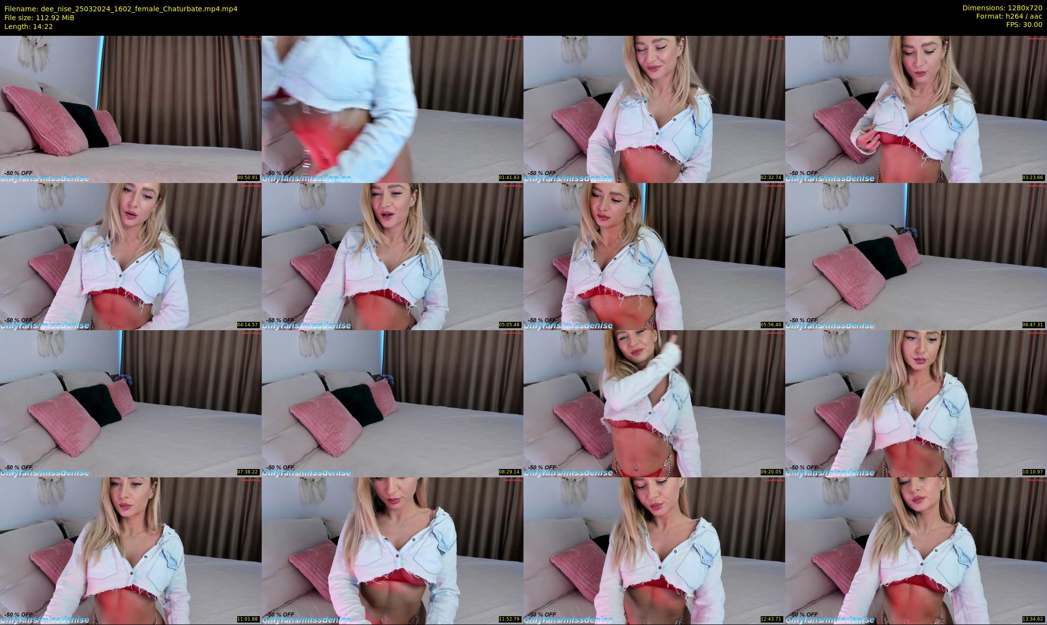 dee_nise — 15 minute Chaturbate female cam show recording, 720p, Mar 25, 2024