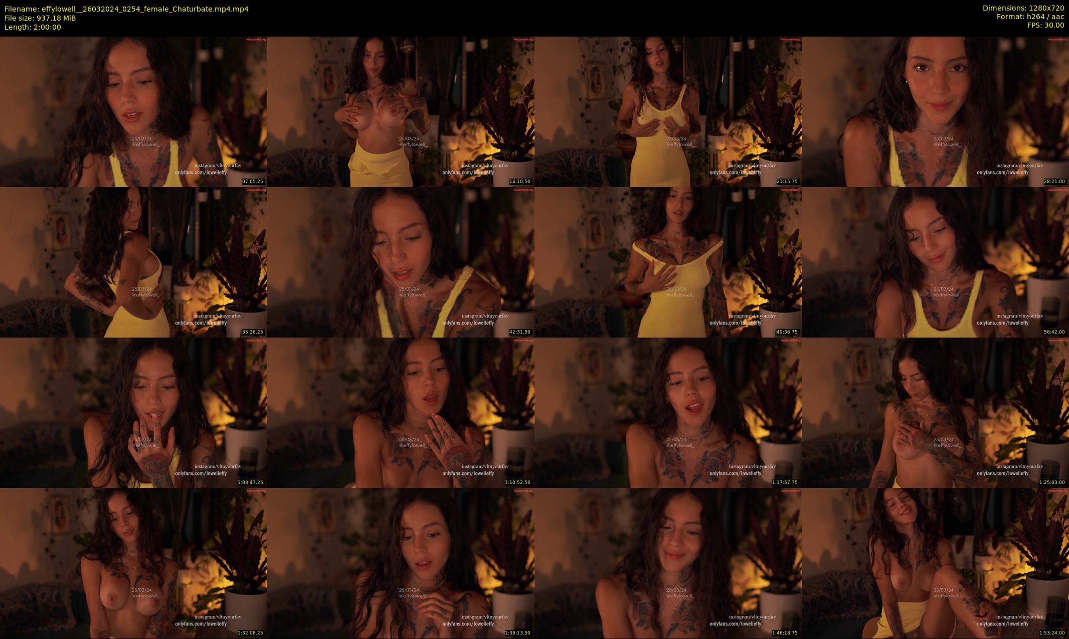 effylowell_ — 120 minute Chaturbate female cam show recording, 720p, Mar 26, 2024