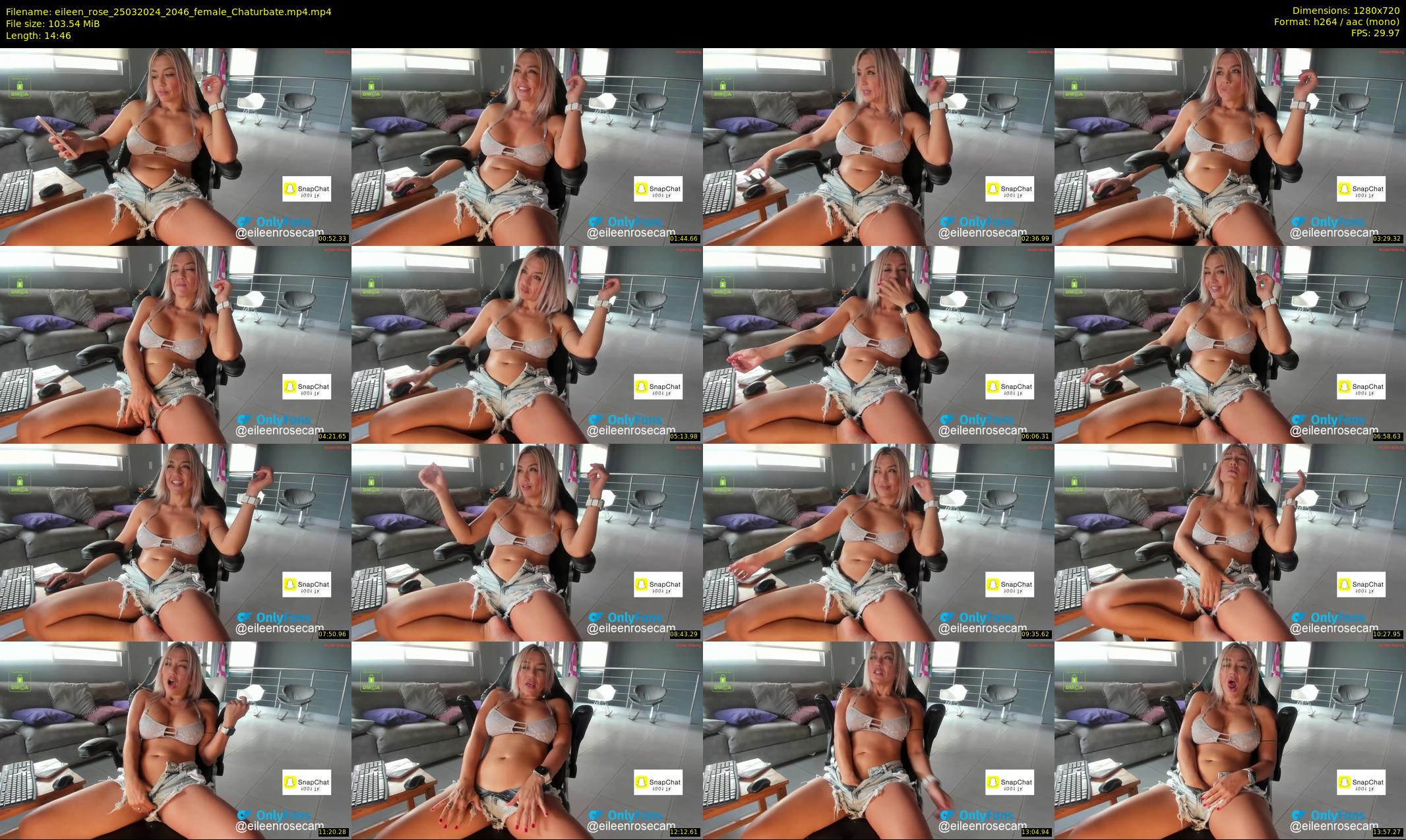 eileen_rose — 15 minute Chaturbate female cam show recording, 720p, Mar 25, 2024