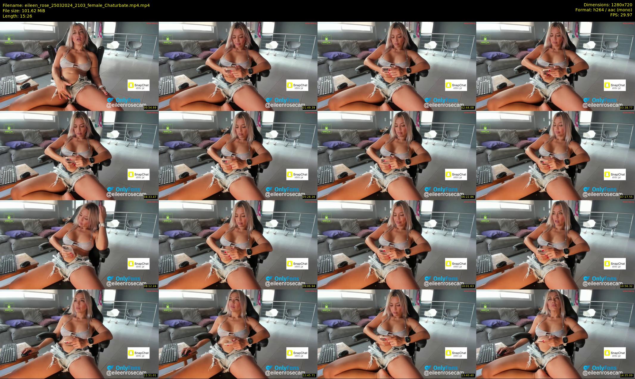 eileen_rose — 16 minute Chaturbate female cam show recording, 720p, Mar 25, 2024