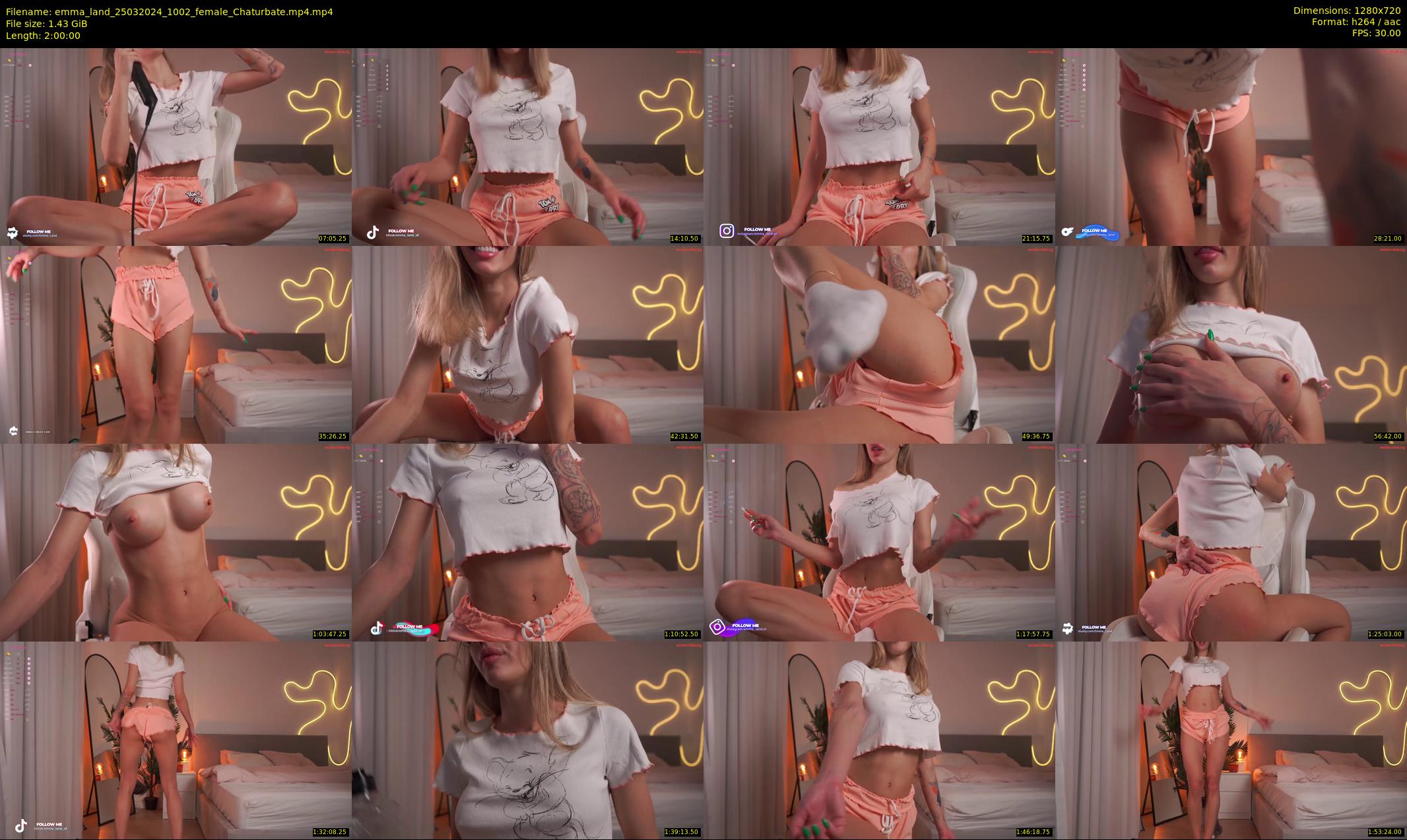 emma_land — 120 minute Chaturbate female cam show recording, 720p, Mar 25, 2024