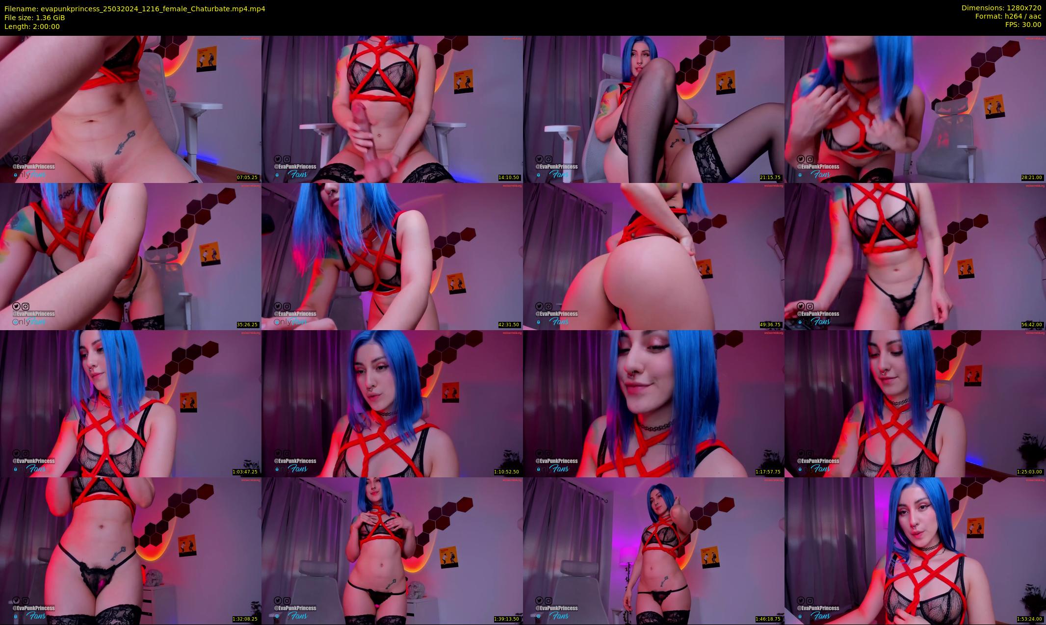 evapunkprincess — 120 minute Chaturbate female cam show recording, 720p, Mar 25, 2024