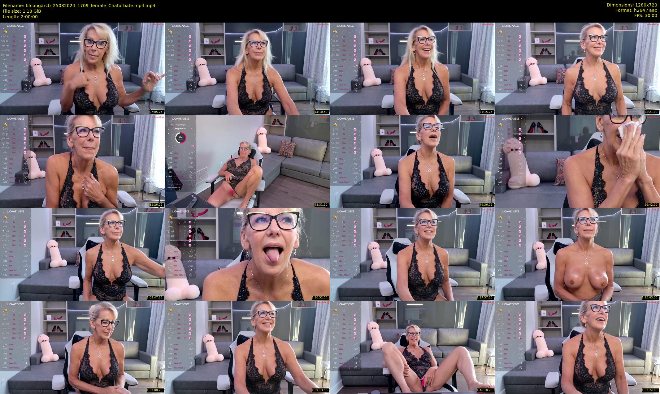 fitcougarcb — 120 minute Chaturbate female cam show recording, 720p, Mar 25, 2024