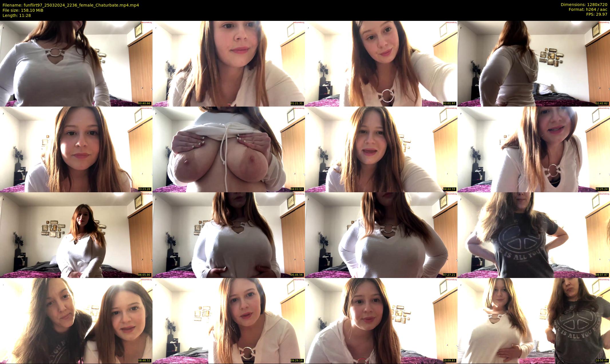 funflirt97 — 12 minute Chaturbate female cam show recording, 720p, Mar 25, 2024