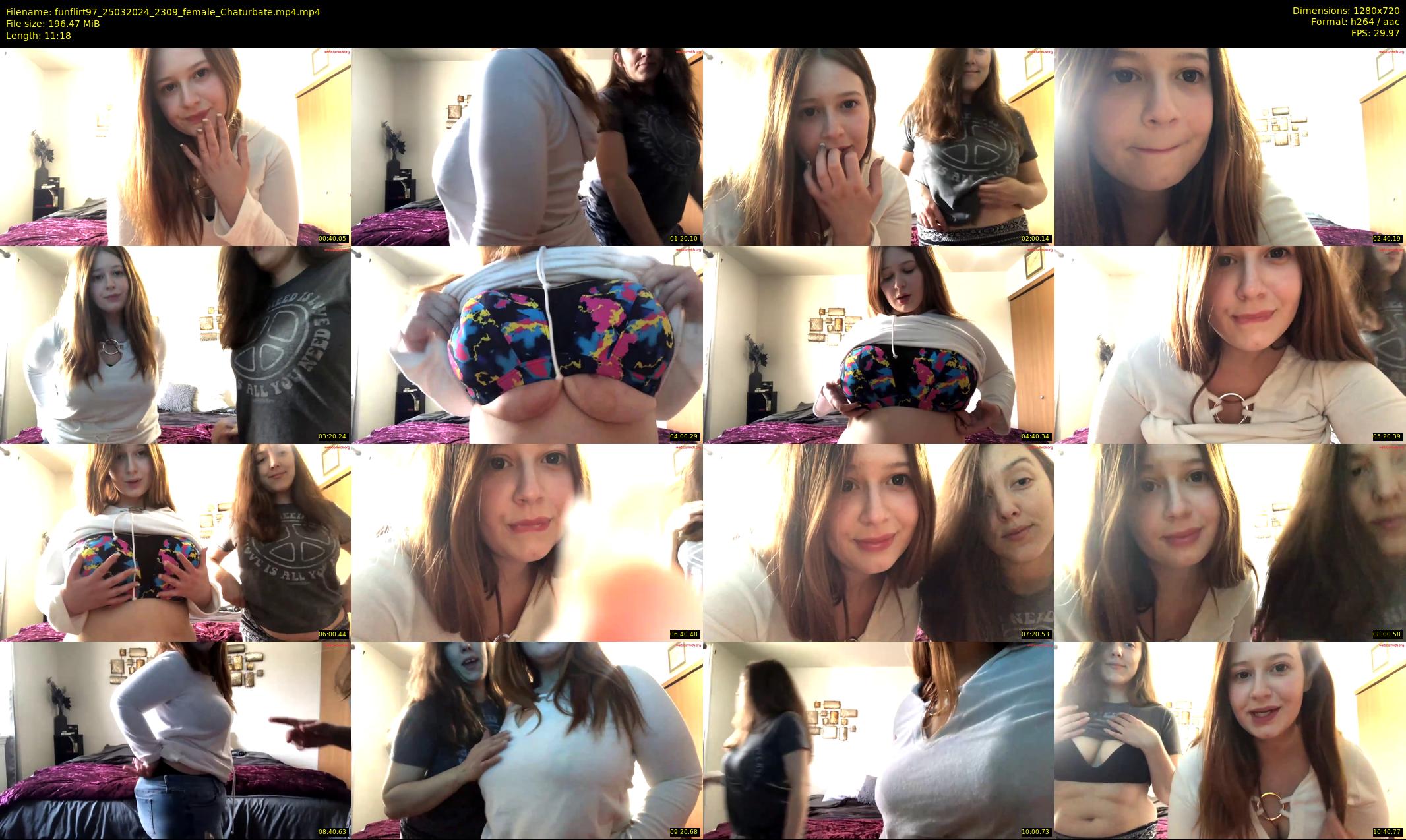 funflirt97 — 12 minute Chaturbate female cam show recording, 720p, Mar 25, 2024