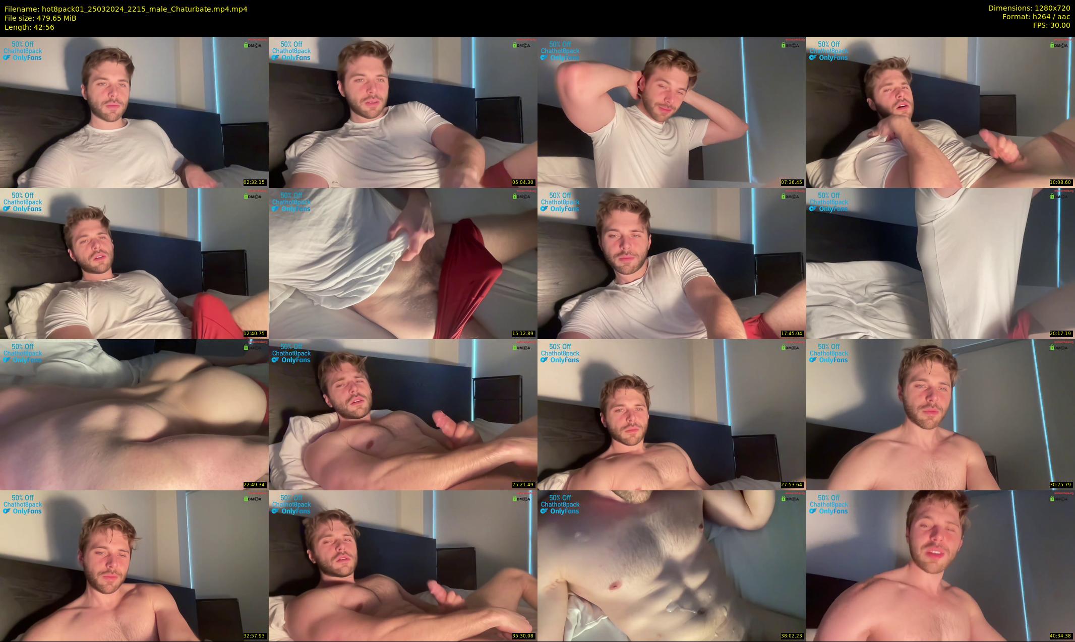hot8pack01 — 43 minute Chaturbate male cam show recording, 720p, Mar 25, 2024