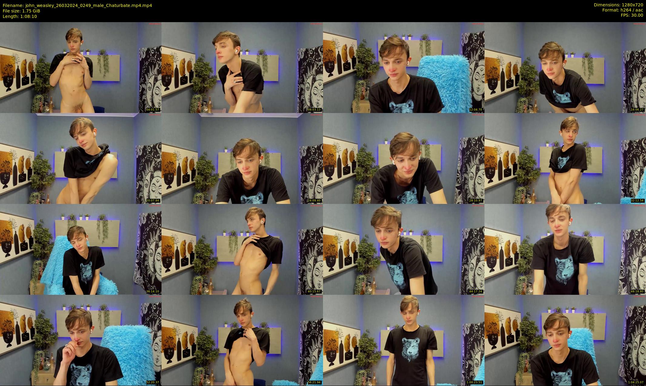 john_weasley — 69 minute Chaturbate male cam show recording, 720p, Mar 26, 2024