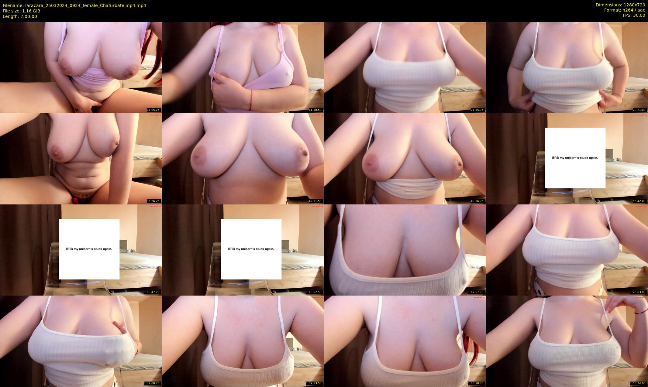 laracara — 120 minute Chaturbate female cam show recording, 720p, Mar 25, 2024