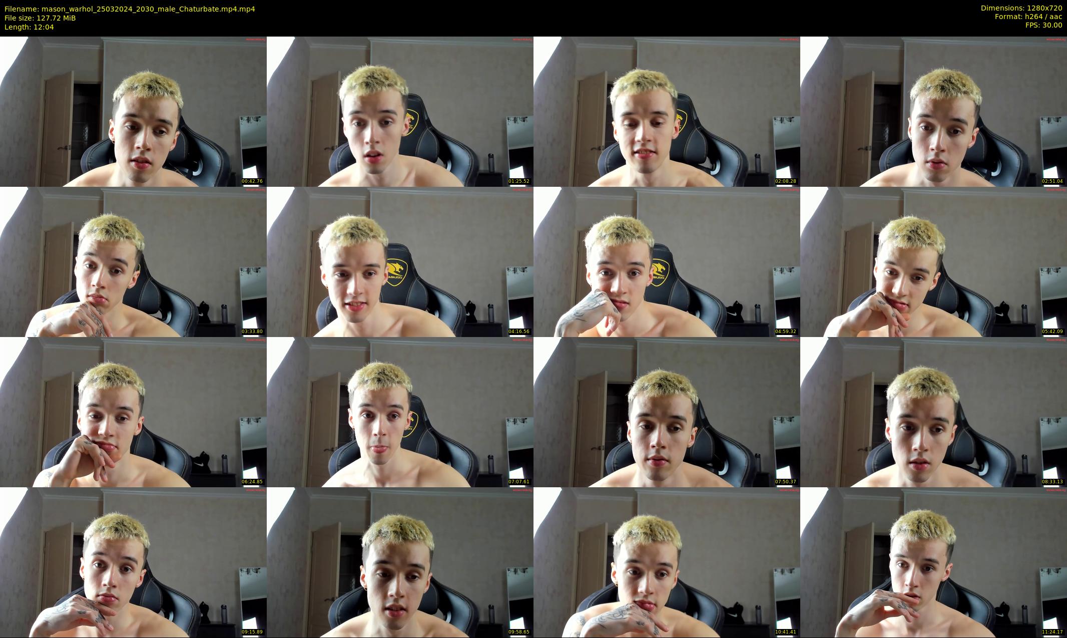 mason_warhol — 13 minute Chaturbate male cam show recording, 720p, Mar 25, 2024
