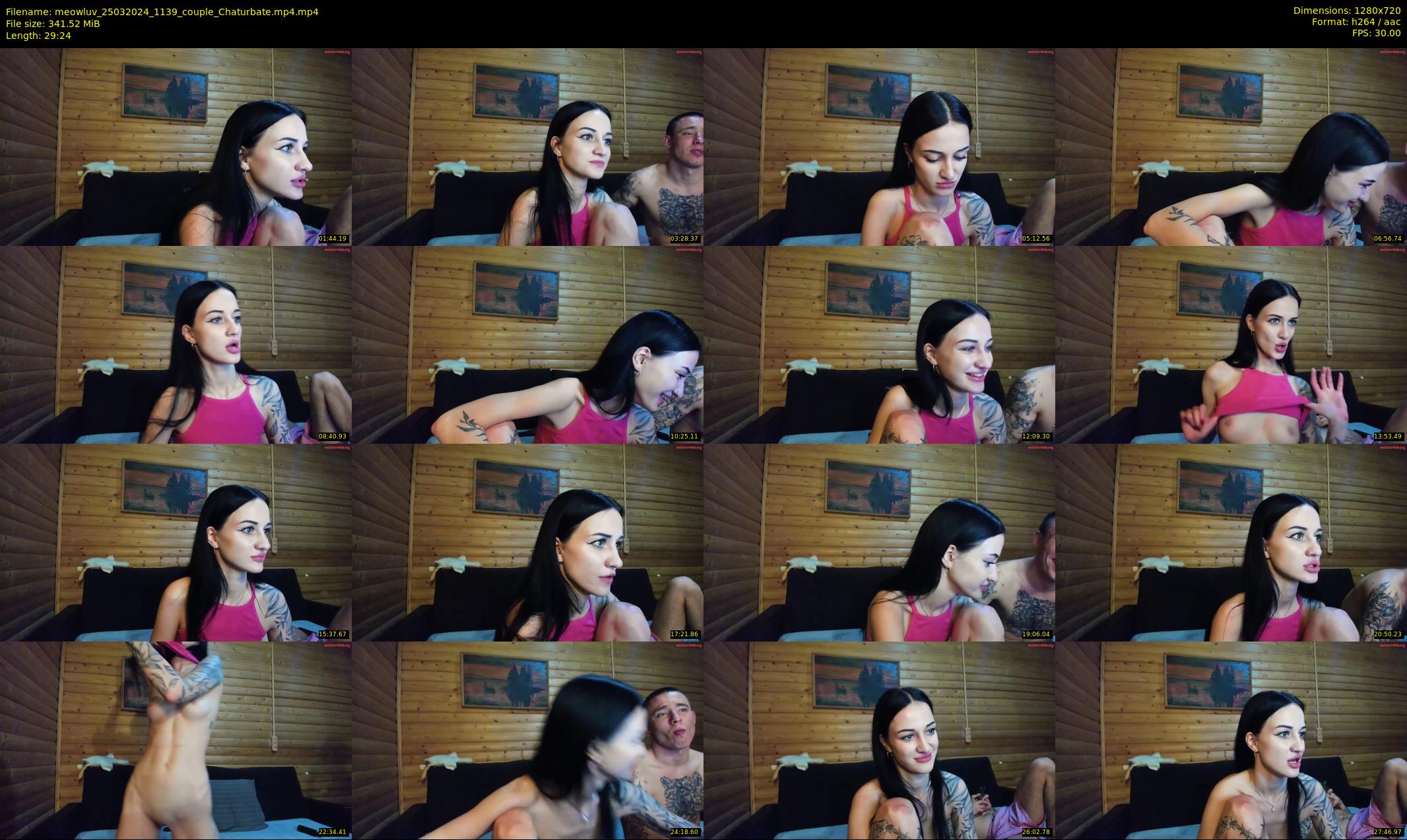 meowluv — 30 minute Chaturbate couple cam show recording, 720p, Mar 25, 2024