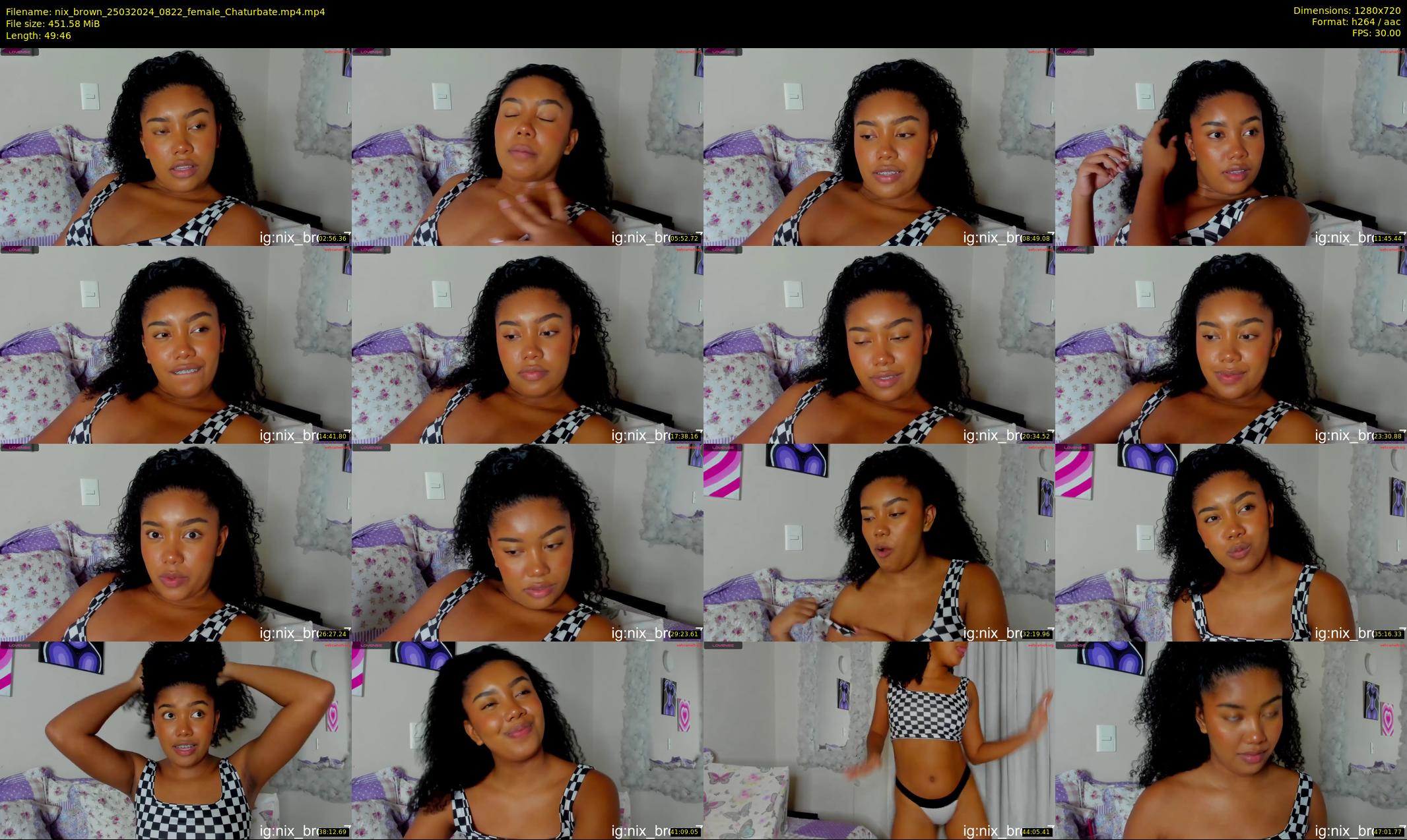 nix_brown — 50 minute Chaturbate female cam show recording, 720p, Mar 25, 2024