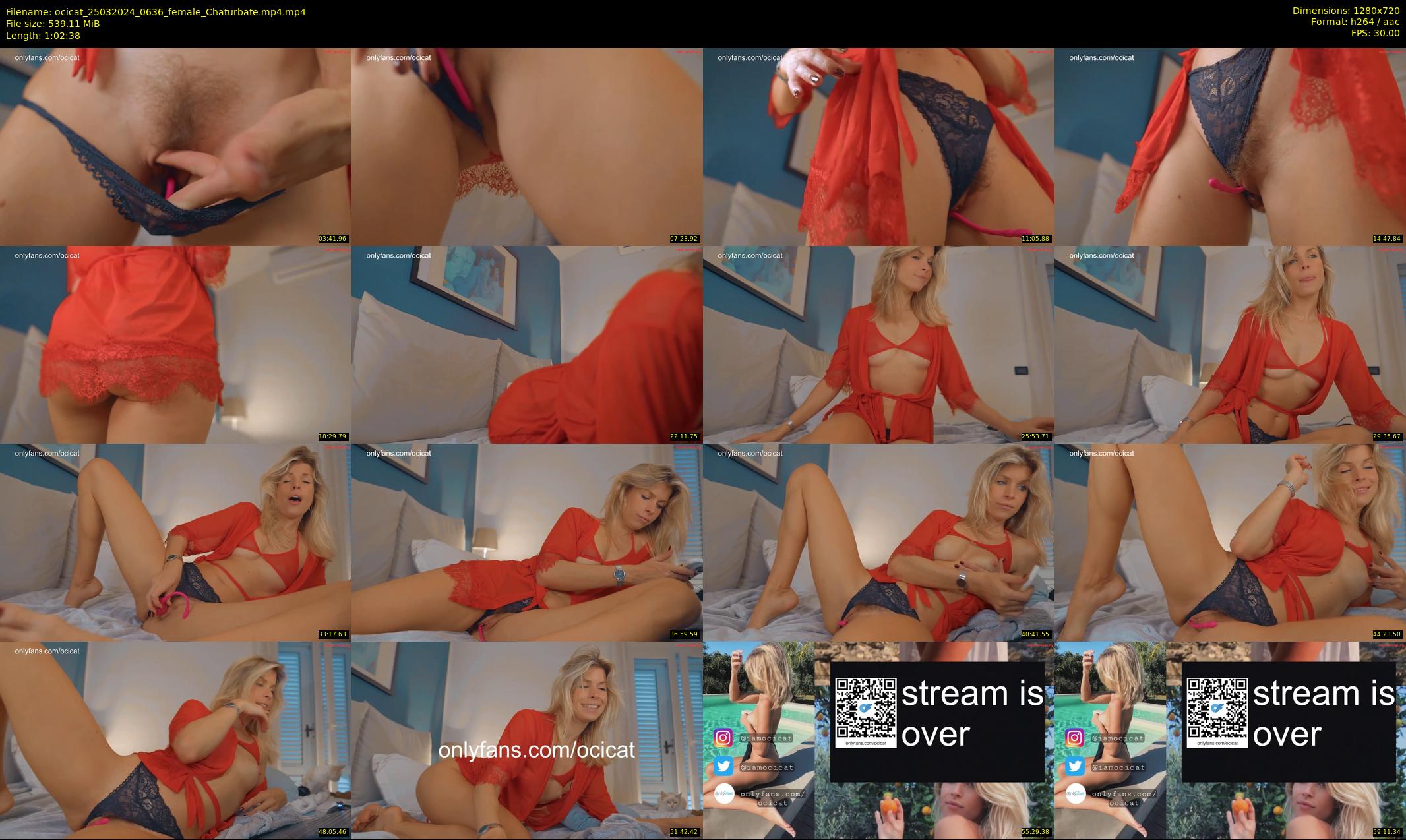 ocicat — 63 minute Chaturbate female cam show recording, 720p, Mar 25, 2024