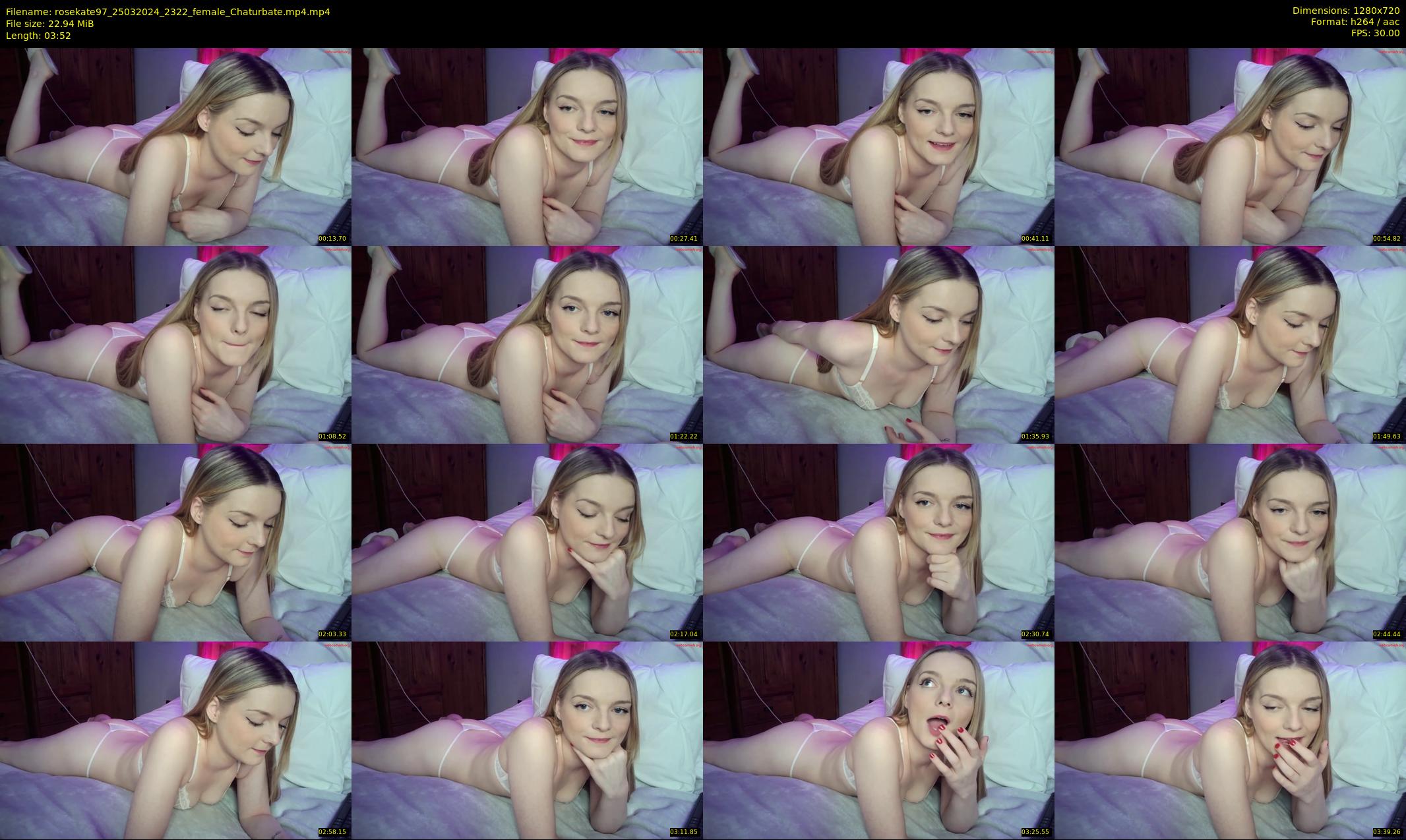 rosekate97 — 4 minute Chaturbate female cam show recording, 720p, Mar 25, 2024