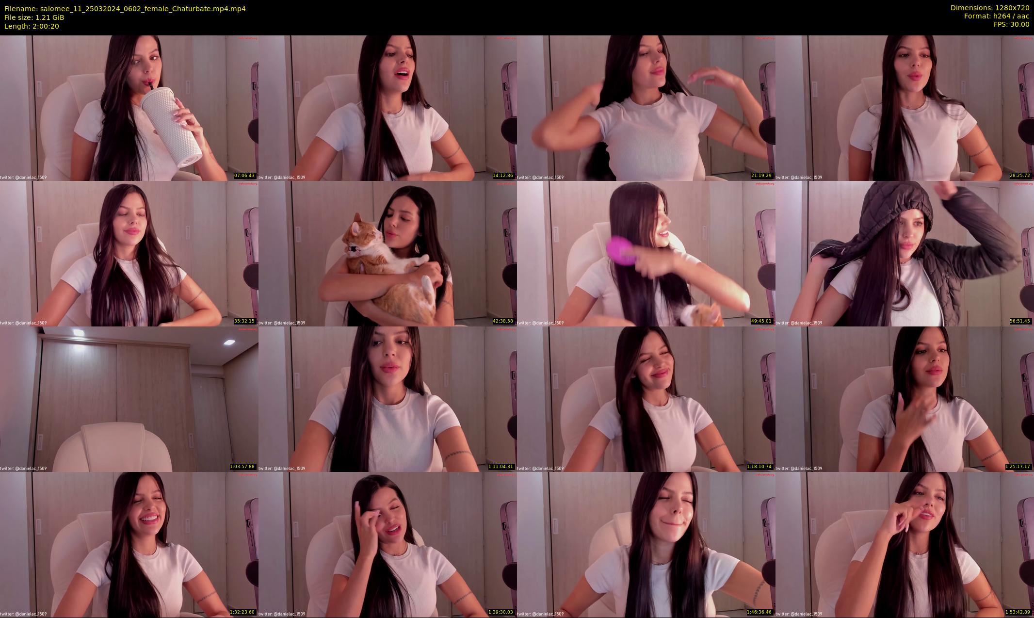salomee_11 — 121 minute Chaturbate female cam show recording, 720p, Mar 25, 2024