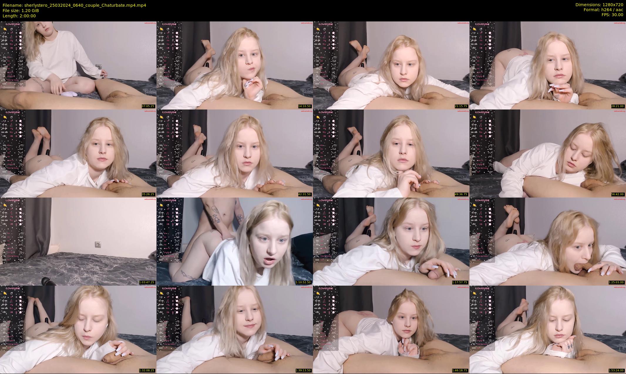 sherlystero — 120 minute Chaturbate couple cam show recording, 720p, Mar 25, 2024