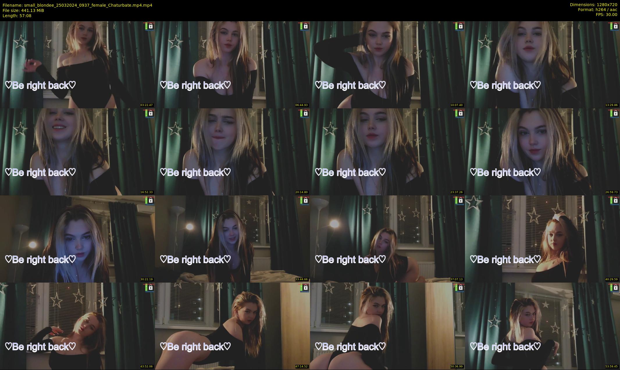 small_blondee — 58 minute Chaturbate female cam show recording, 720p, Mar 25, 2024