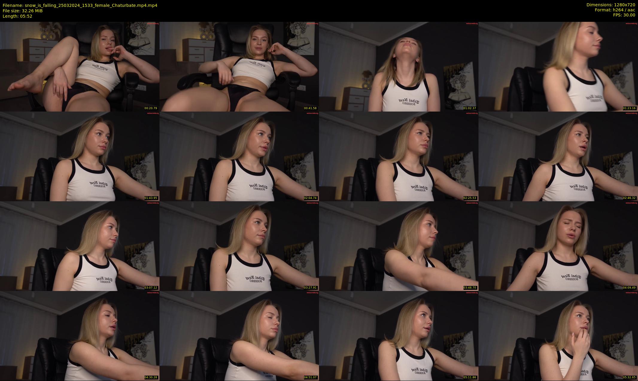 snow_is_falling — 6 minute Chaturbate female cam show recording, 720p, Mar 25, 2024