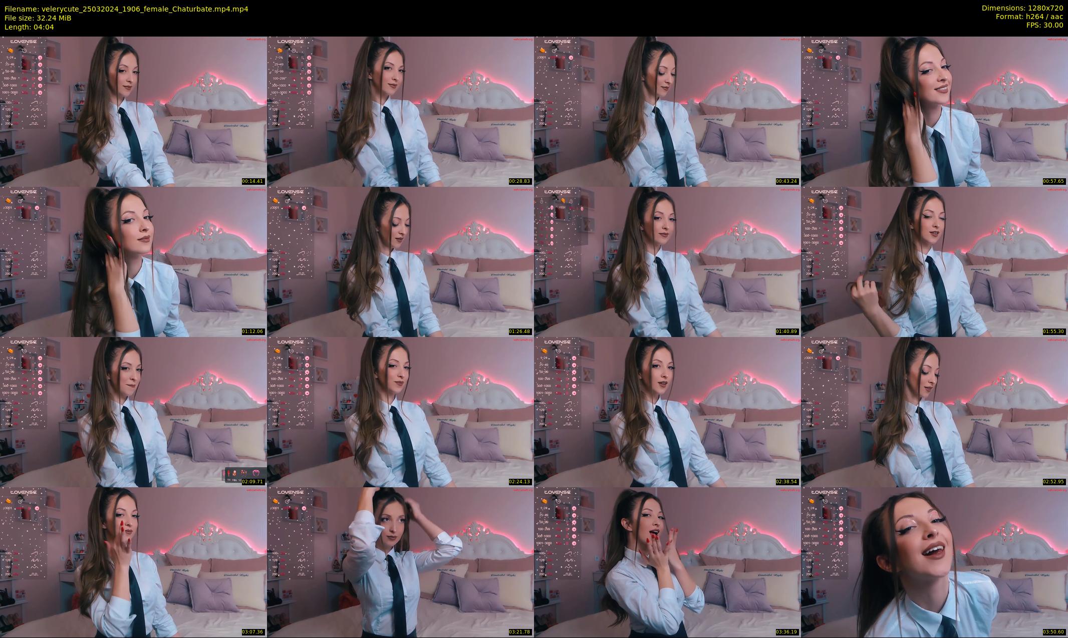 velerycute — 5 minute Chaturbate female cam show recording, 720p, Mar 25, 2024